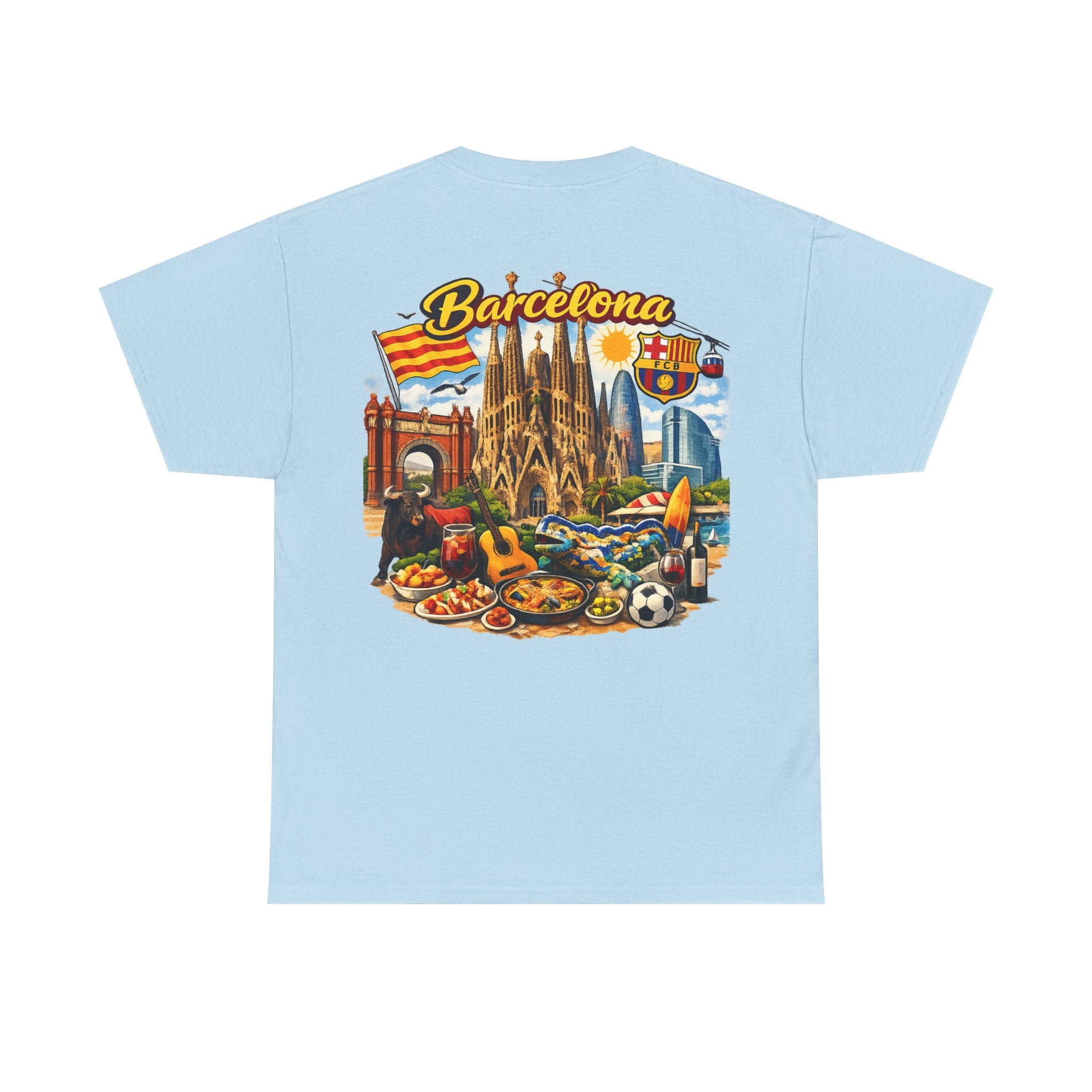 Barcelona Souvenir T‑Shirt — Vintage City Collage Tee