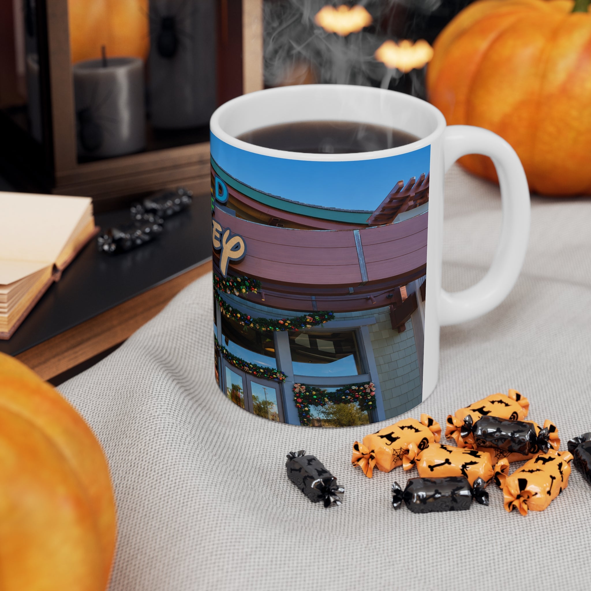 World of Disney Store Sign Ceramic Mug — Theme Park Souvenir Coffee Cup (11oz & 15oz)