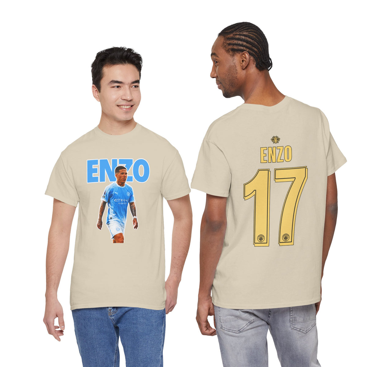 Enzo Fernandez Manchester City Inspired Cotton T-Shirt