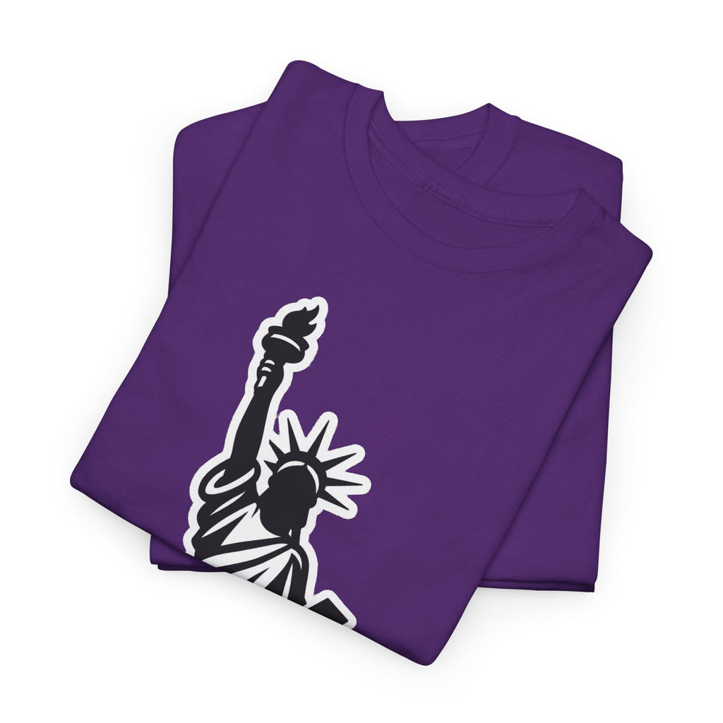 New York City Statue of Liberty Graphic Cotton T-Shirt / Tee