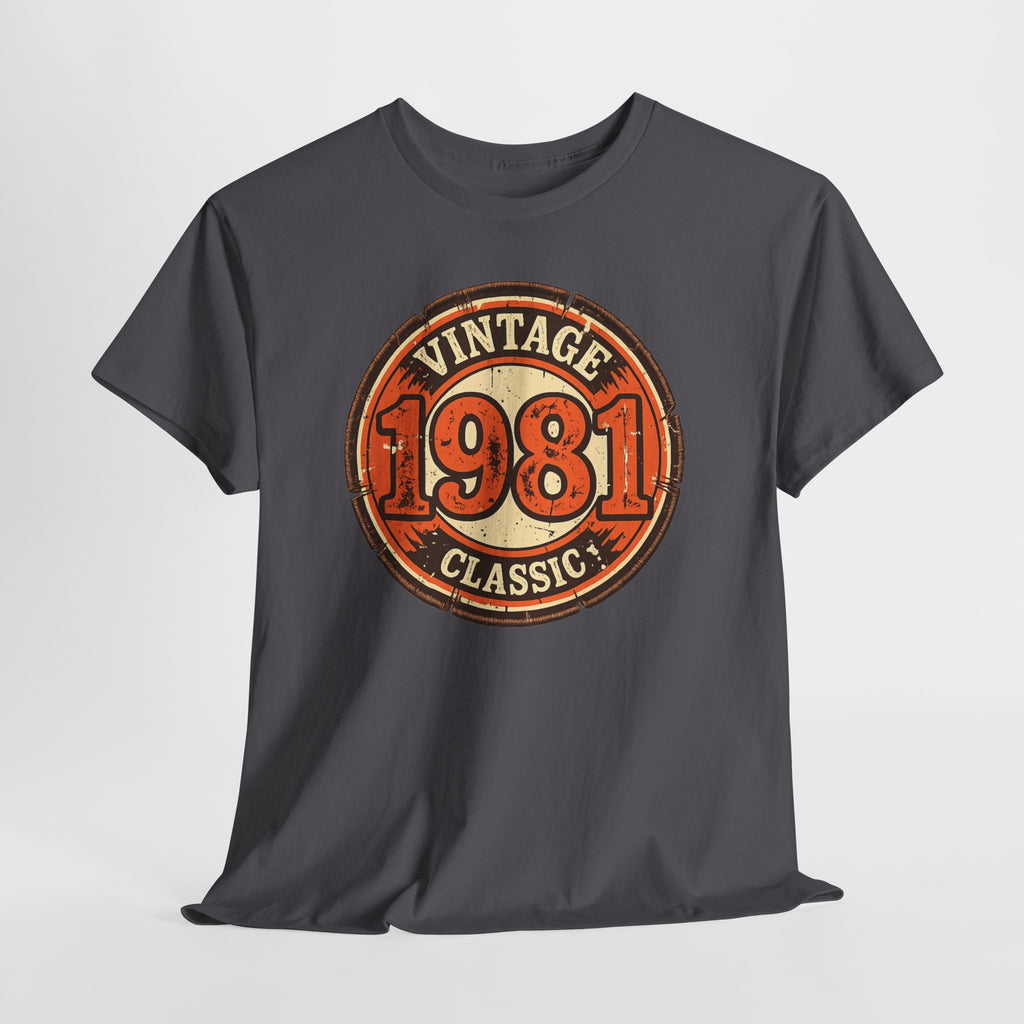 Vintage 1981 Classic T-Shirt — Retro Birthday Tee