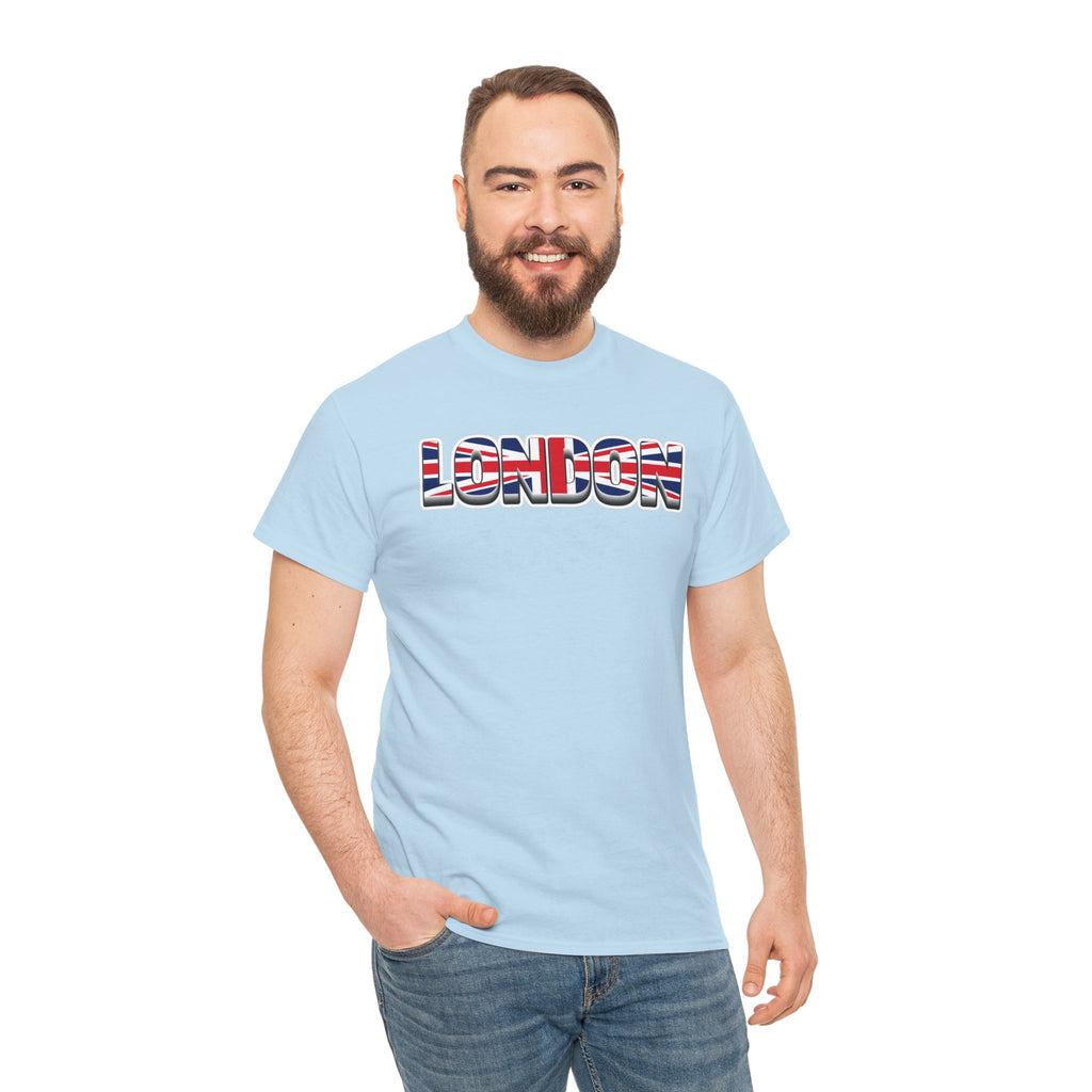 London Union Jack Graphic Tee — Bold UK Travel T-Shirt