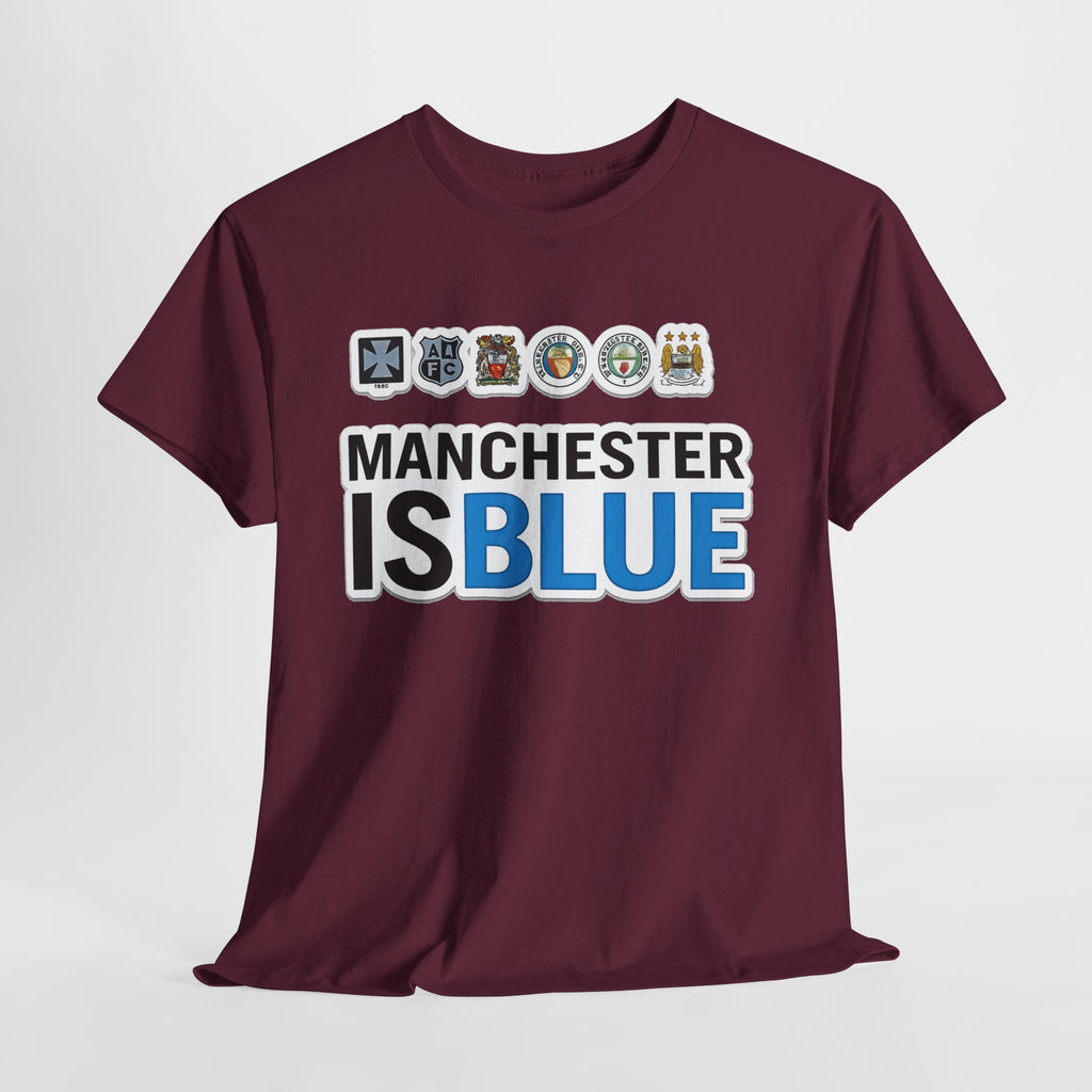 Manchester Is Blue Tee — Manchester City Supporter T-Shirt