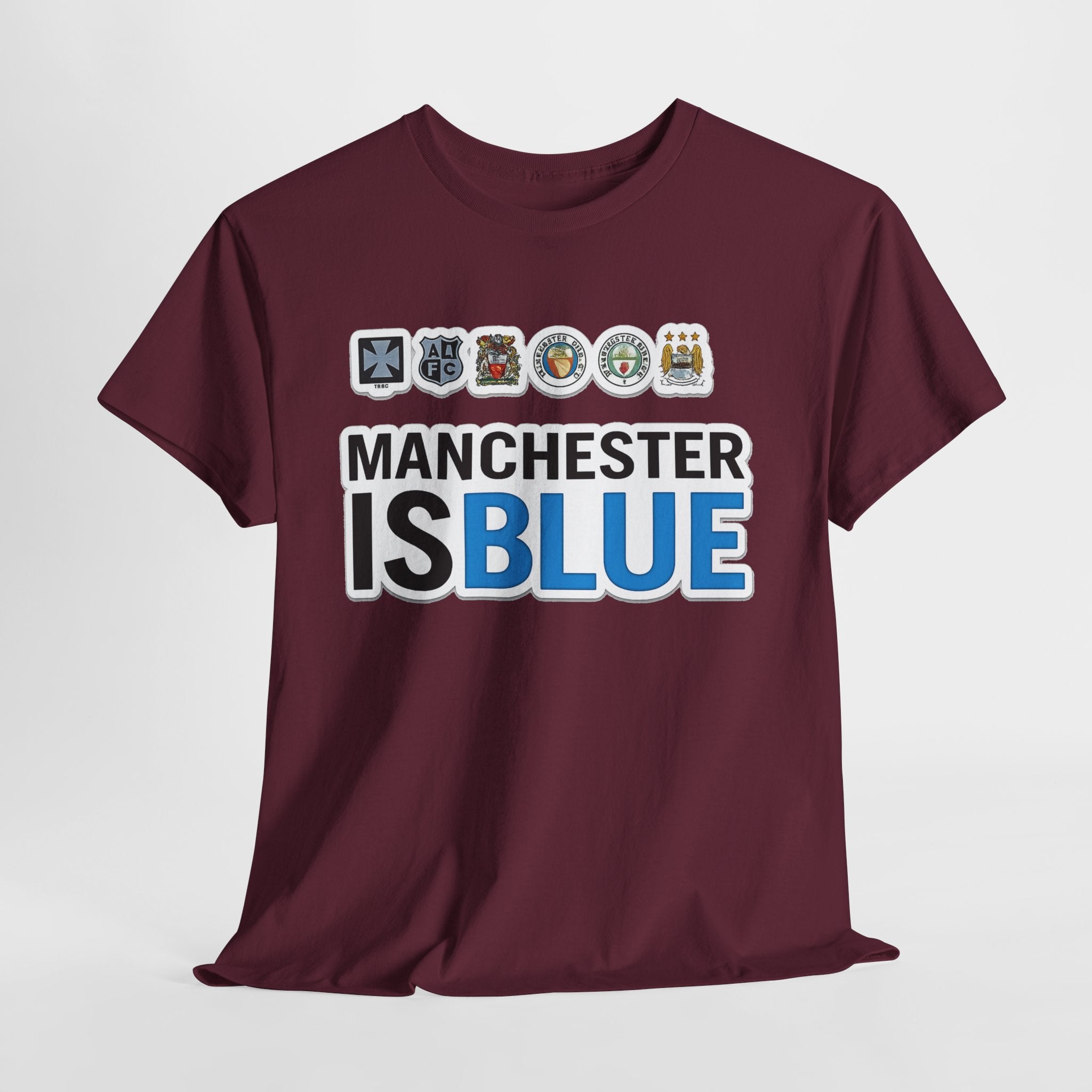 Manchester Is Blue Tee — Manchester City Supporter T-Shirt