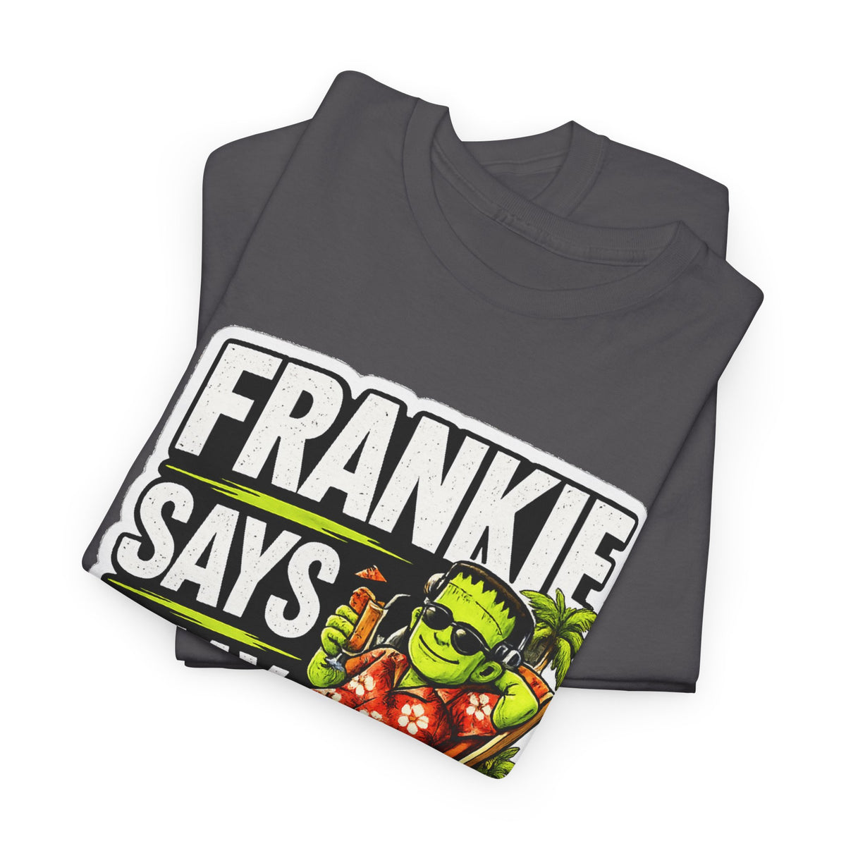 Frankie Says Relax Funny Graphic Cotton T-Shirt