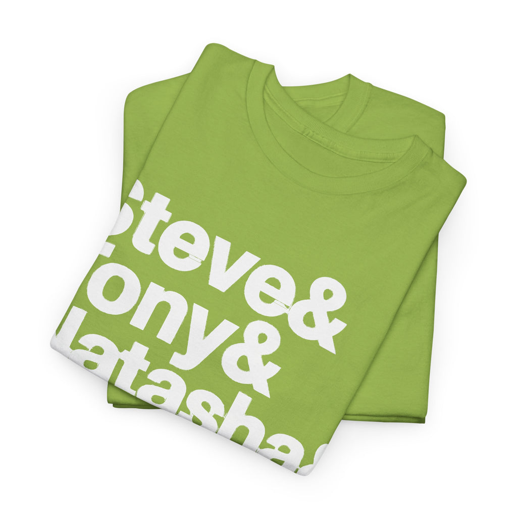 Avenger Names T-Shirt — Steve & Tony & Natasha & Bruce & Clint & Thor Tee