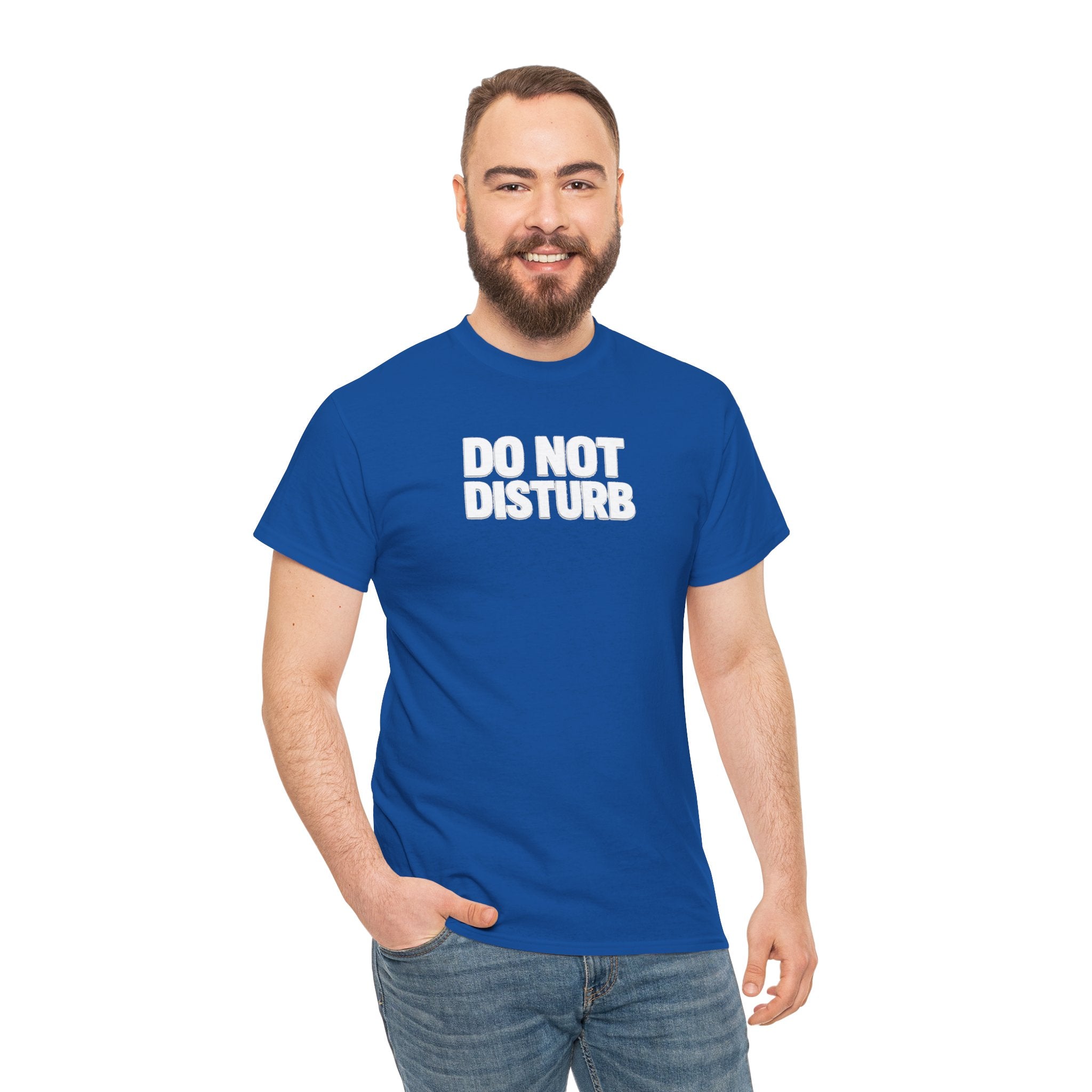 Do Not Disturb Tee — Black Graphic Statement T-Shirt