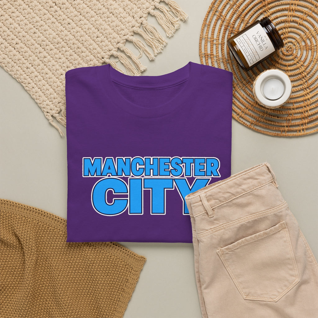 Manchester City T‑Shirt — Retro Blue Logo Tee