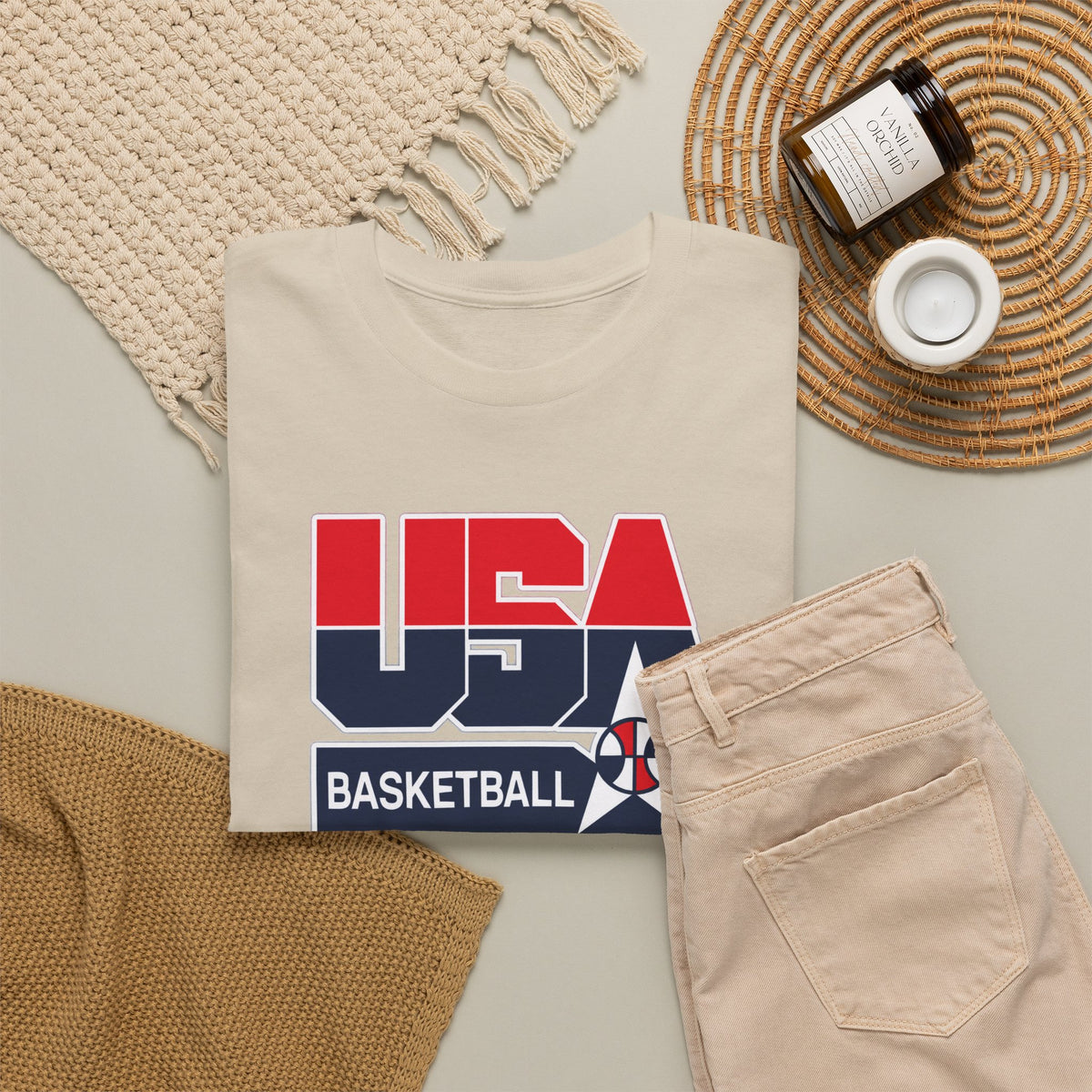 USA Basketball Patriotic Cotton T-Shirt / Tee