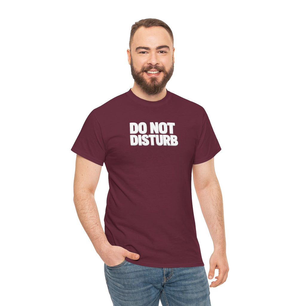 Do Not Disturb Tee — Black Graphic Statement T-Shirt