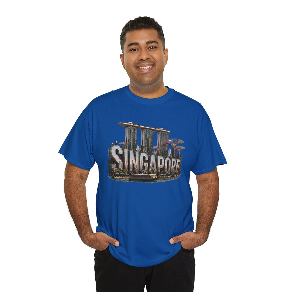 Singapore Skyline T-Shirt — Marina Bay Sands & Supertree Graphic Tee