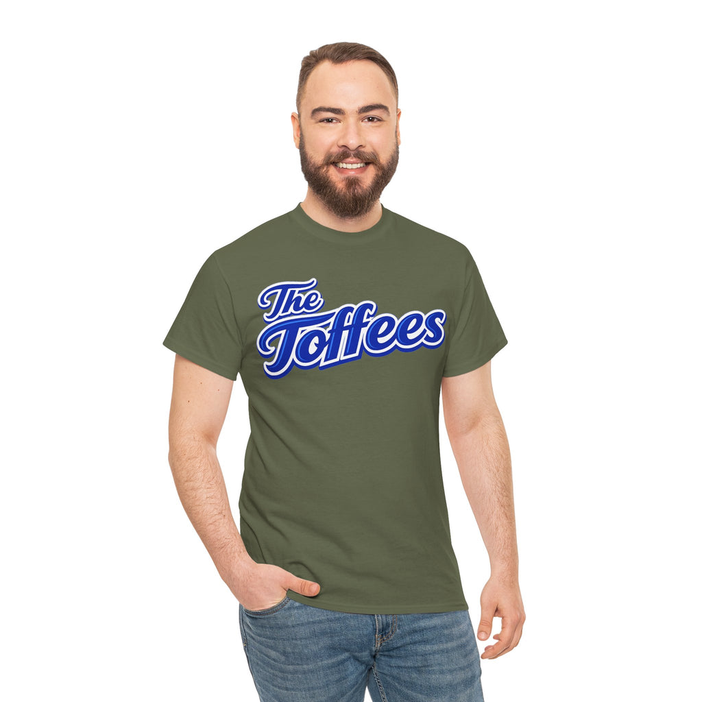 The Toffees Script Tee — Vintage Blue Logo T-Shirt