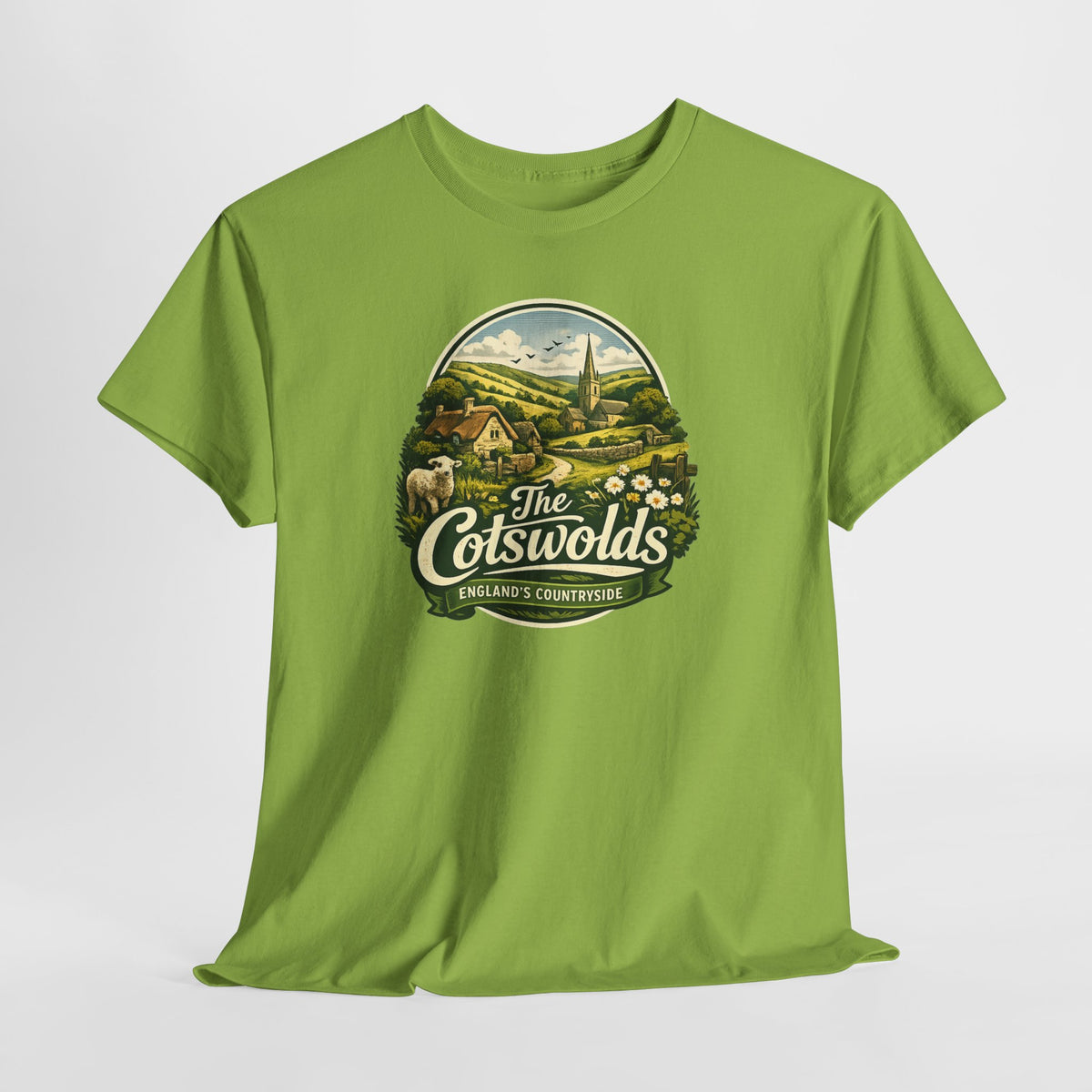 Cotswolds Vintage Landscape T‑Shirt — The Cotswolds Countryside Tee
