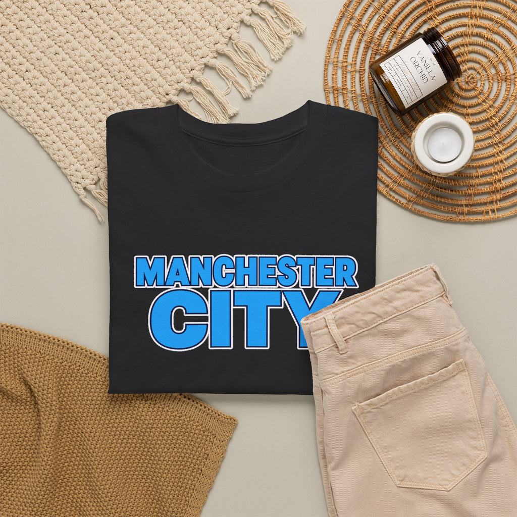 Manchester City T‑Shirt — Retro Blue Logo Tee