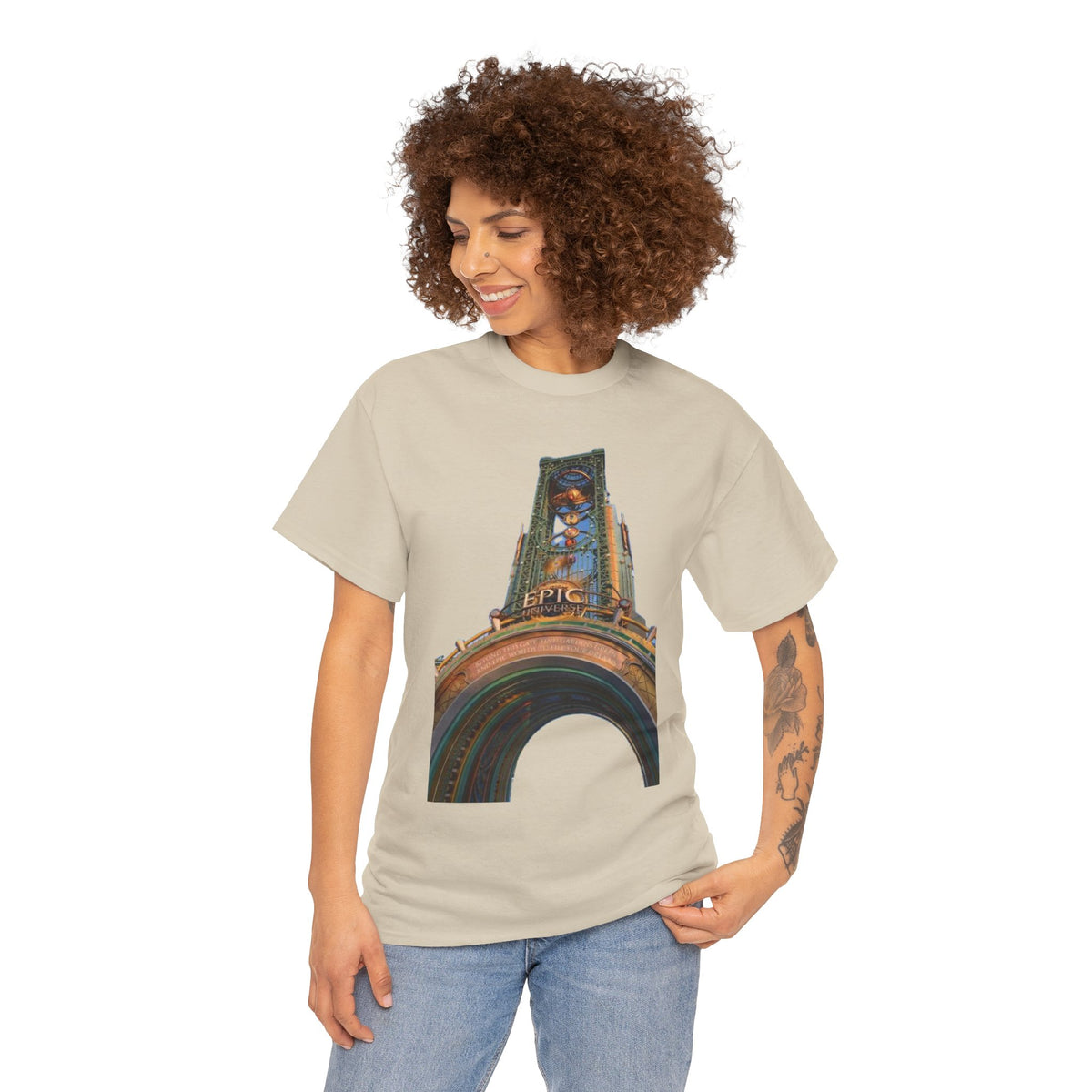 Epci Universe Vintage Theater Arch Graphic Tee — 'Epic' Retro Marquee T-Shirt