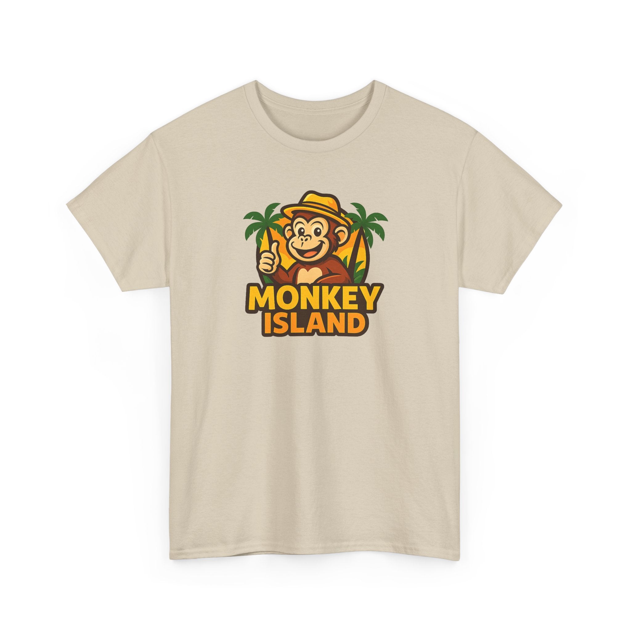Monkey Island T-Shirt — Cute Tropical Monkey Logo Tee
