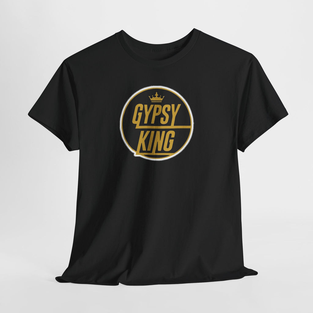 Gypsy King Graphic Tee — Retro Black & Gold Crown Logo T‑Shirt