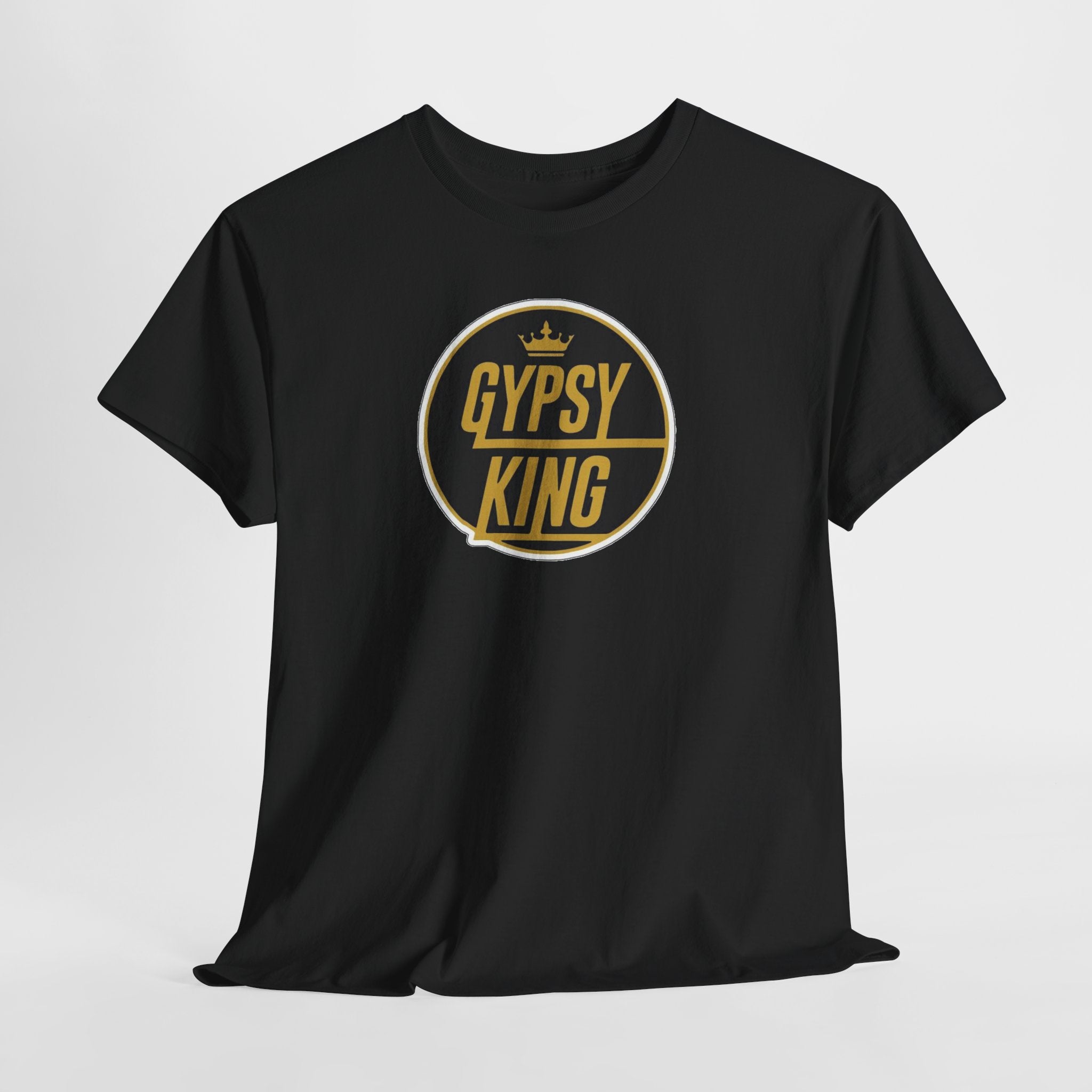 Gypsy King Graphic Tee — Retro Black & Gold Crown Logo T‑Shirt