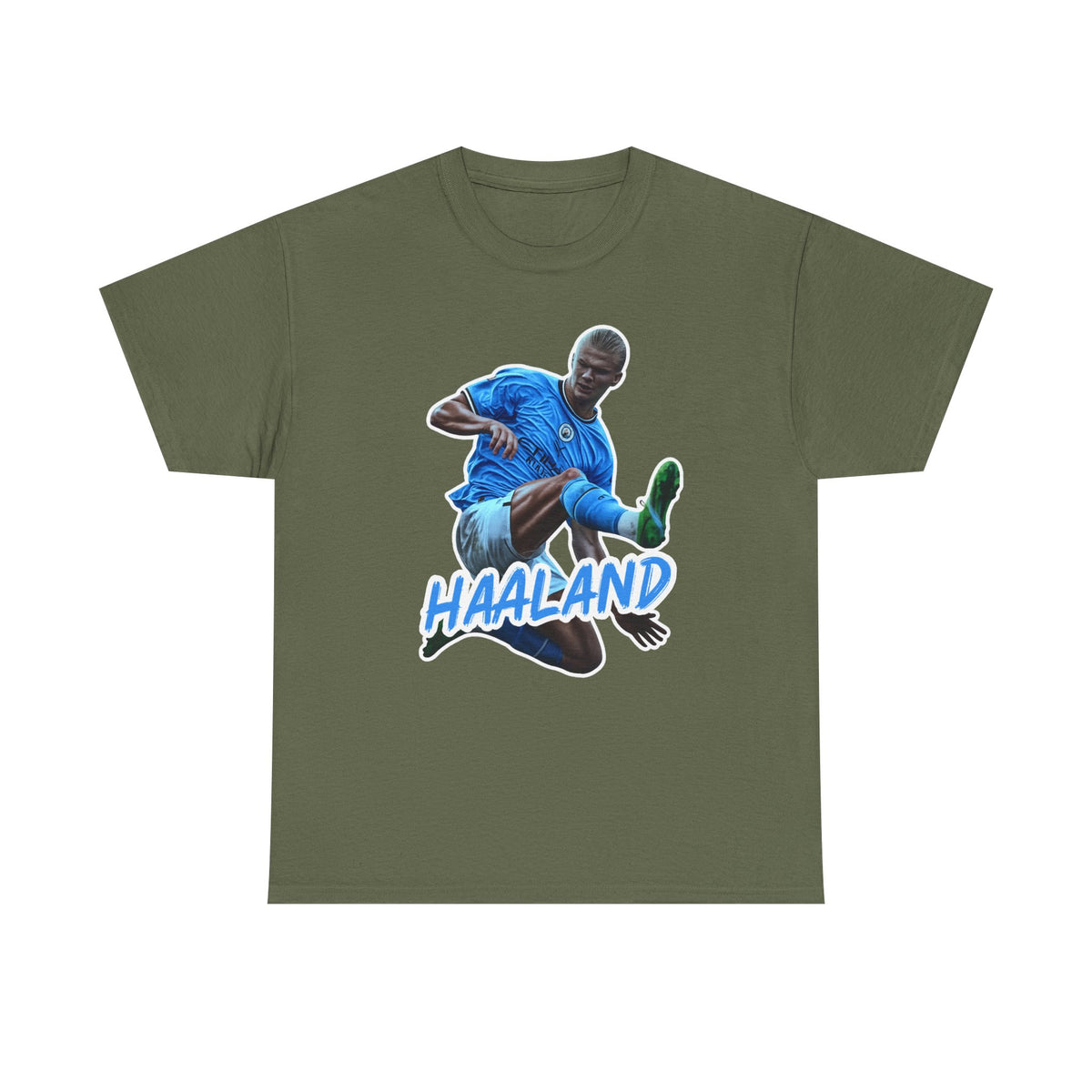 Erling Haaland Manchester City Soccer T‑Shirt – Dynamic Action Graphic Tee