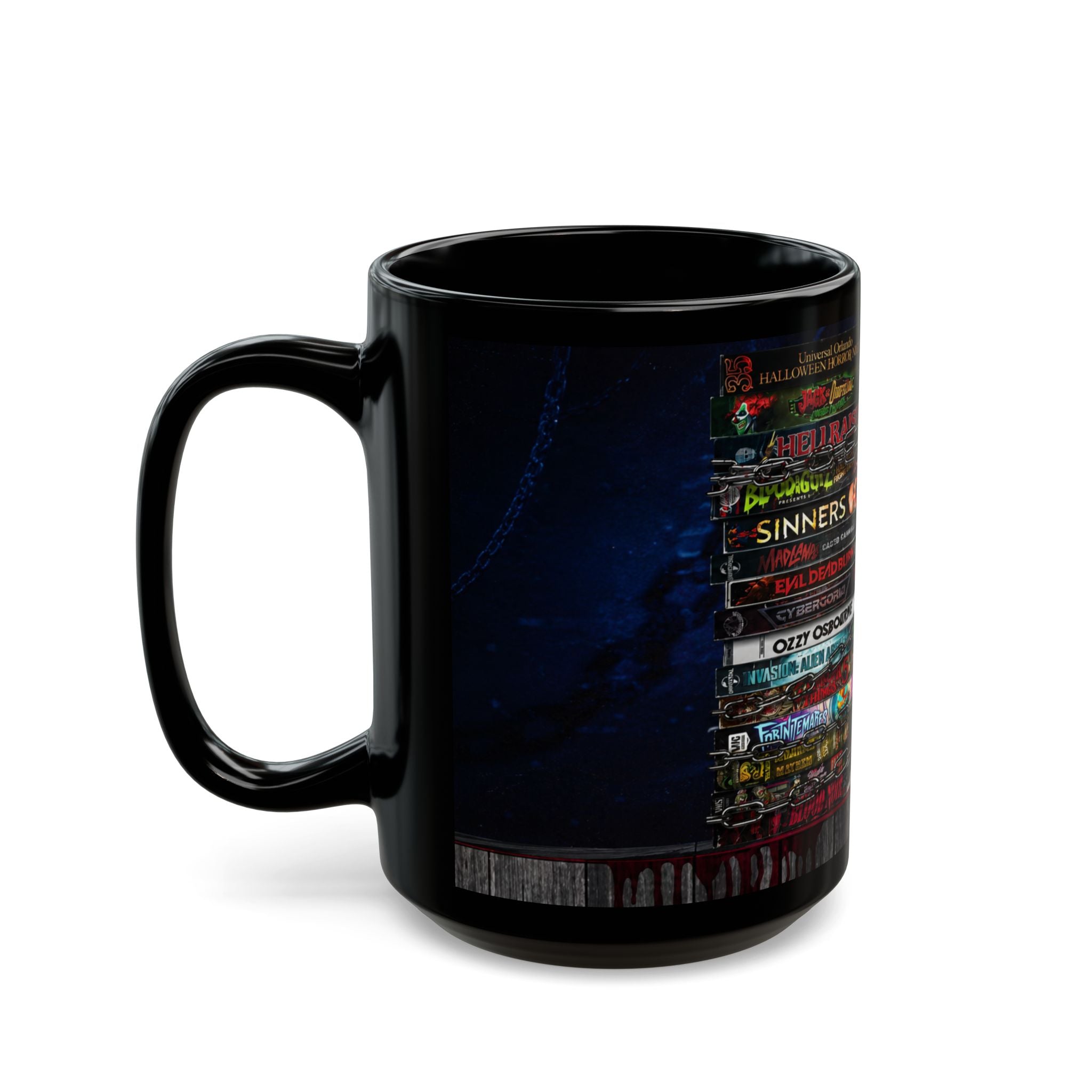 Hellraiser Pinhead & Lament Configuration Black Coffee Mug – Horror Movie Fan Gift (11oz/15oz)