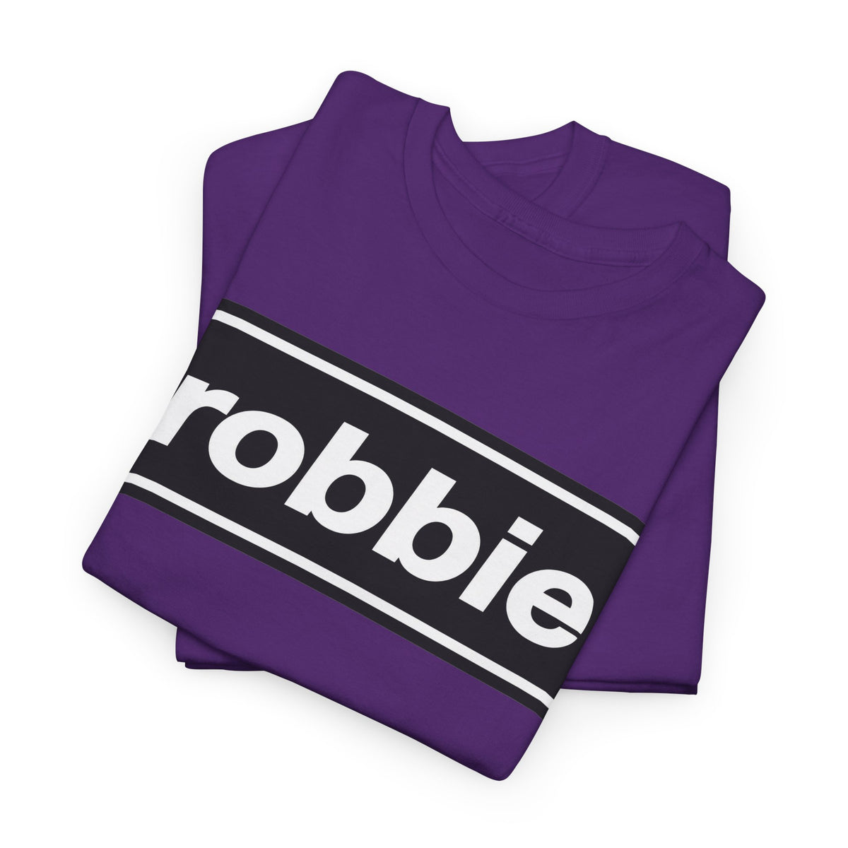 Robbie Inspired Cotton T-Shirt — Minimal Black Box Logo T-Shirt
