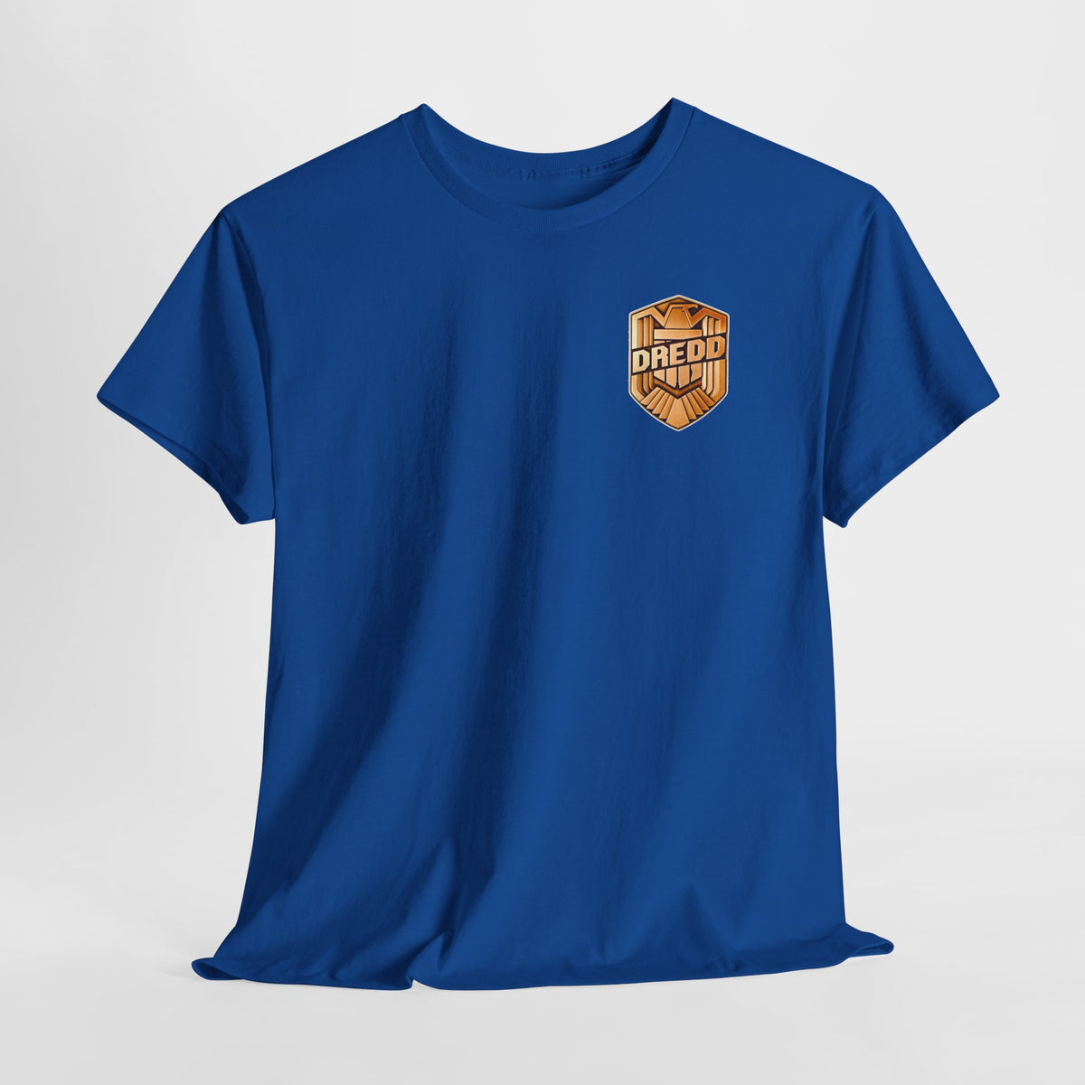 Dredd Shield Badge T-Shirt — Retro Law Enforcement Logo Tee