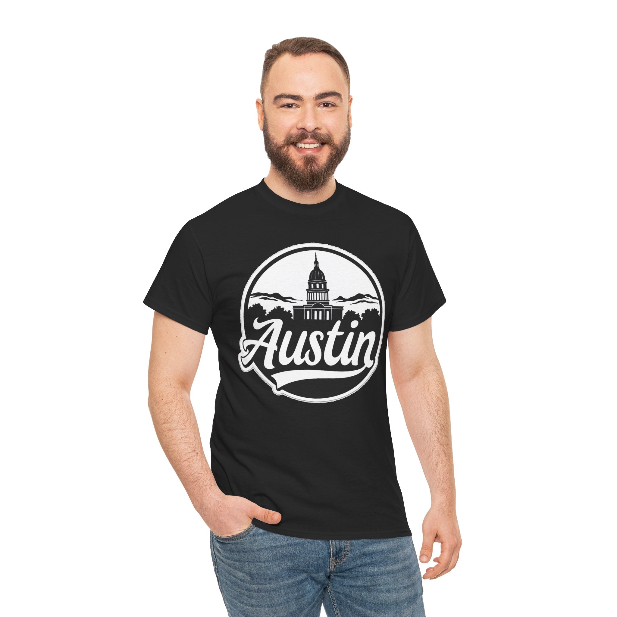 Austin Capitol Graphic Cotton T-Shirt / Tee