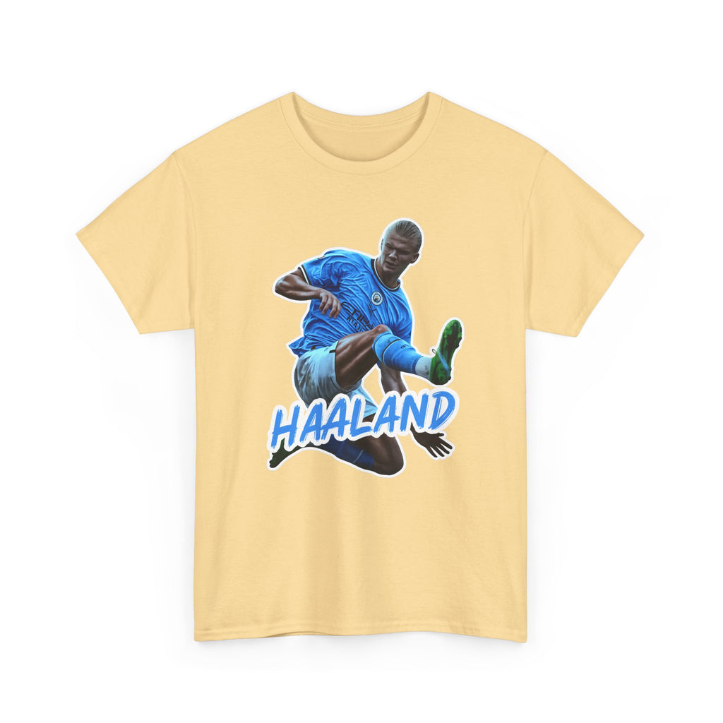 Erling Haaland Manchester City Soccer T‑Shirt – Dynamic Action Graphic Tee