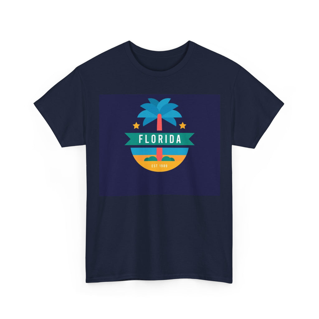 Florida Palm Retro T-Shirt — Sunset Beach Vacation Tee
