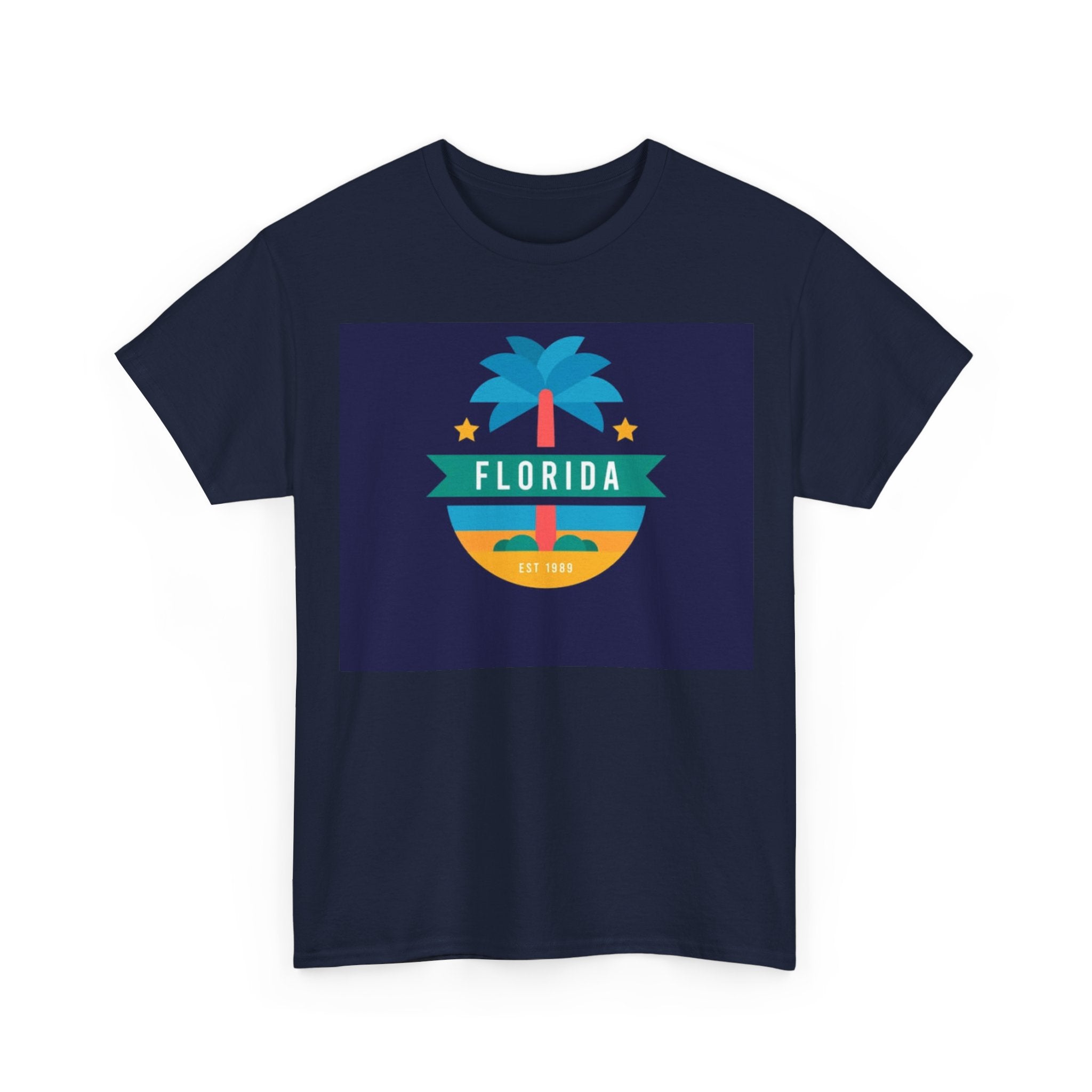 Florida Palm Retro T-Shirt — Sunset Beach Vacation Tee