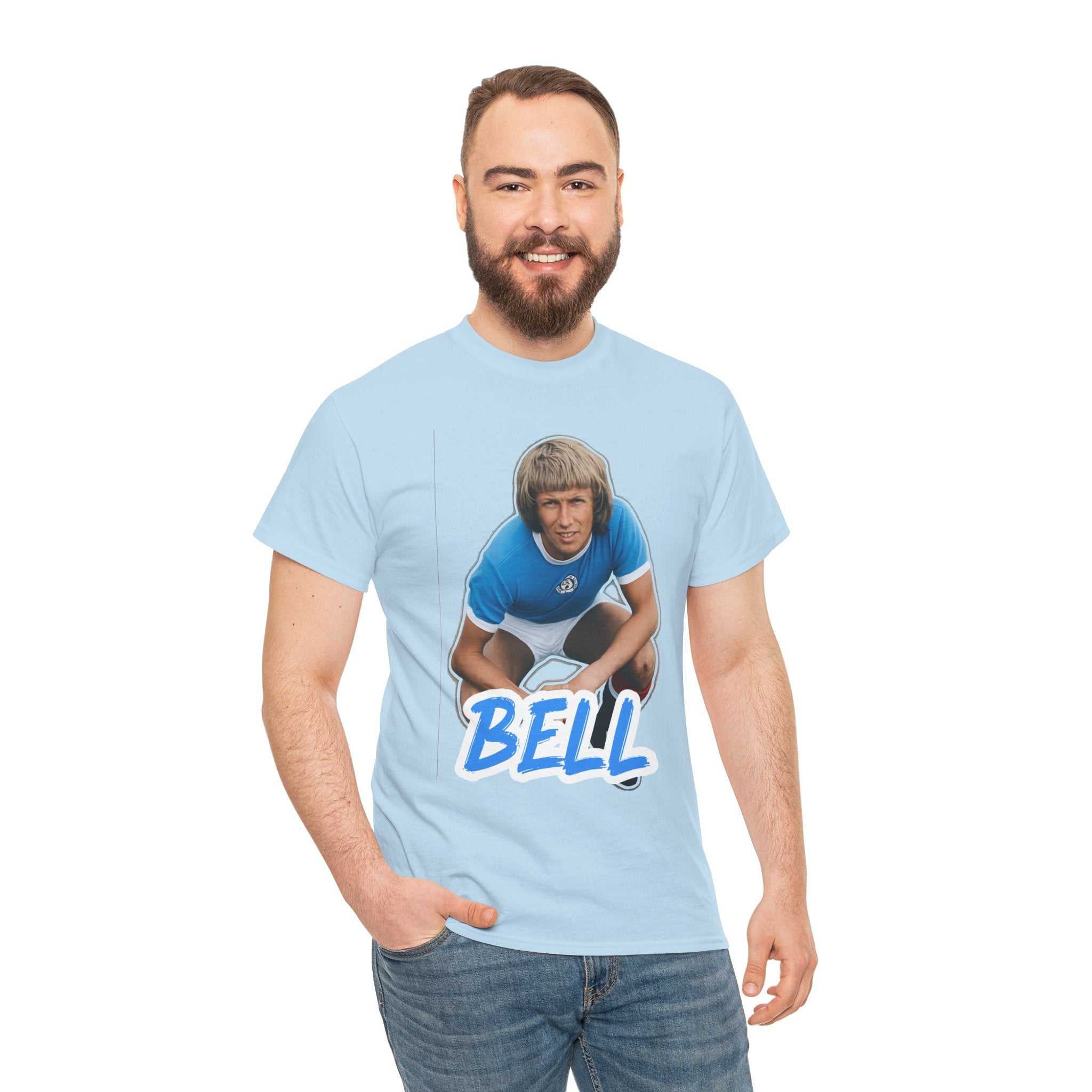 Colin Bell Manchester City Legend Retro Soccer Tee — Vintage Player Graphic T-Shirt