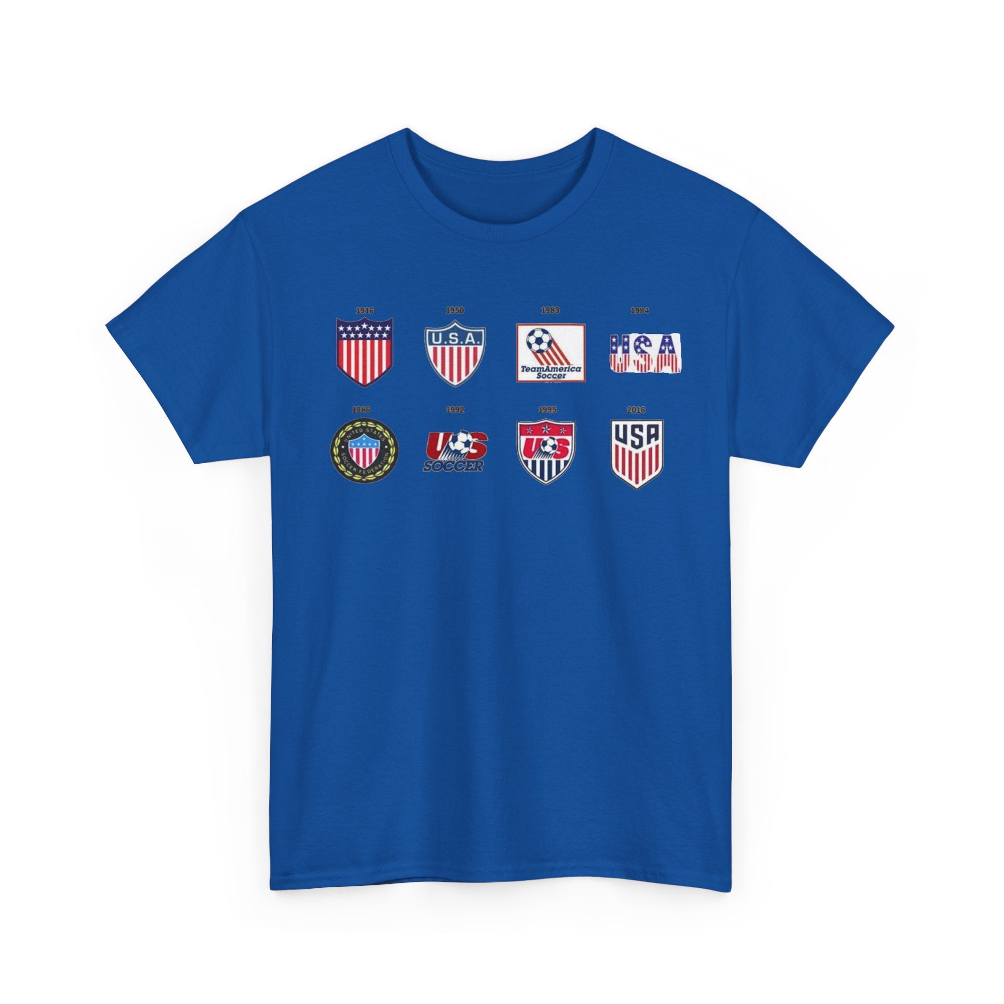 USA Soccer Logos Graphic Tee — Retro American Soccer Logo T‑Shirt