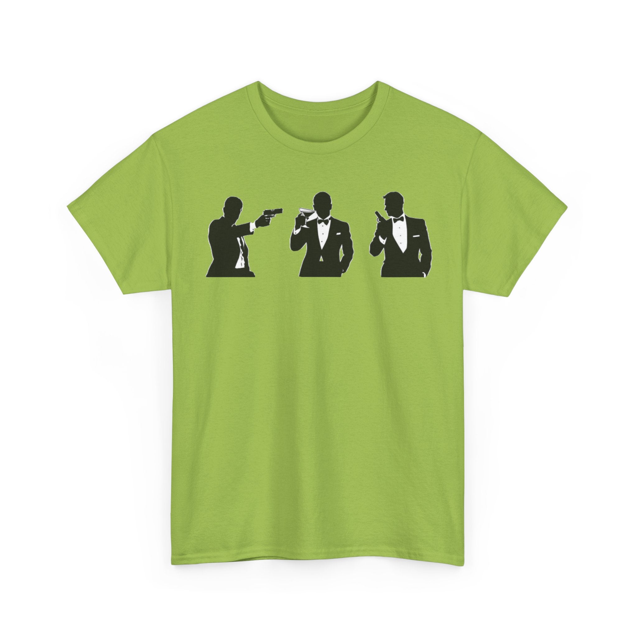 Bond in Suits Silhouette Tee — Classic James Bond Tuxedo Graphic Shirt