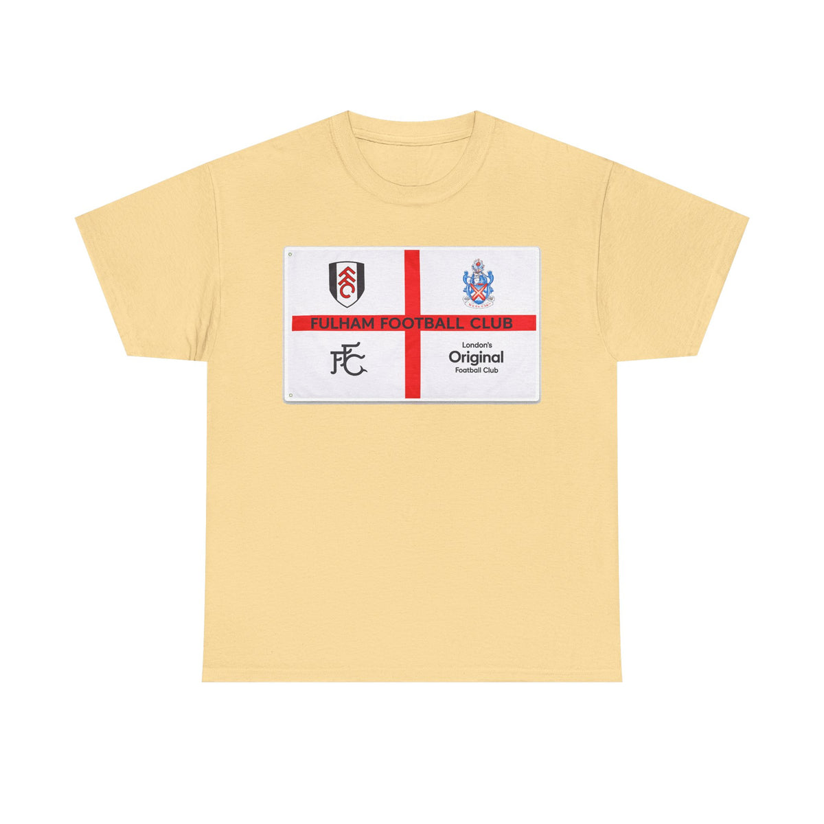 Fulham Football Club Crest Tee — St George’s Cross Football Shirt