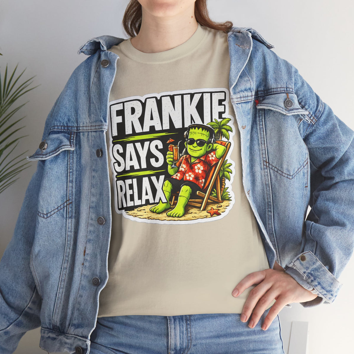 Frankie Says Relax Funny Graphic Cotton T-Shirt
