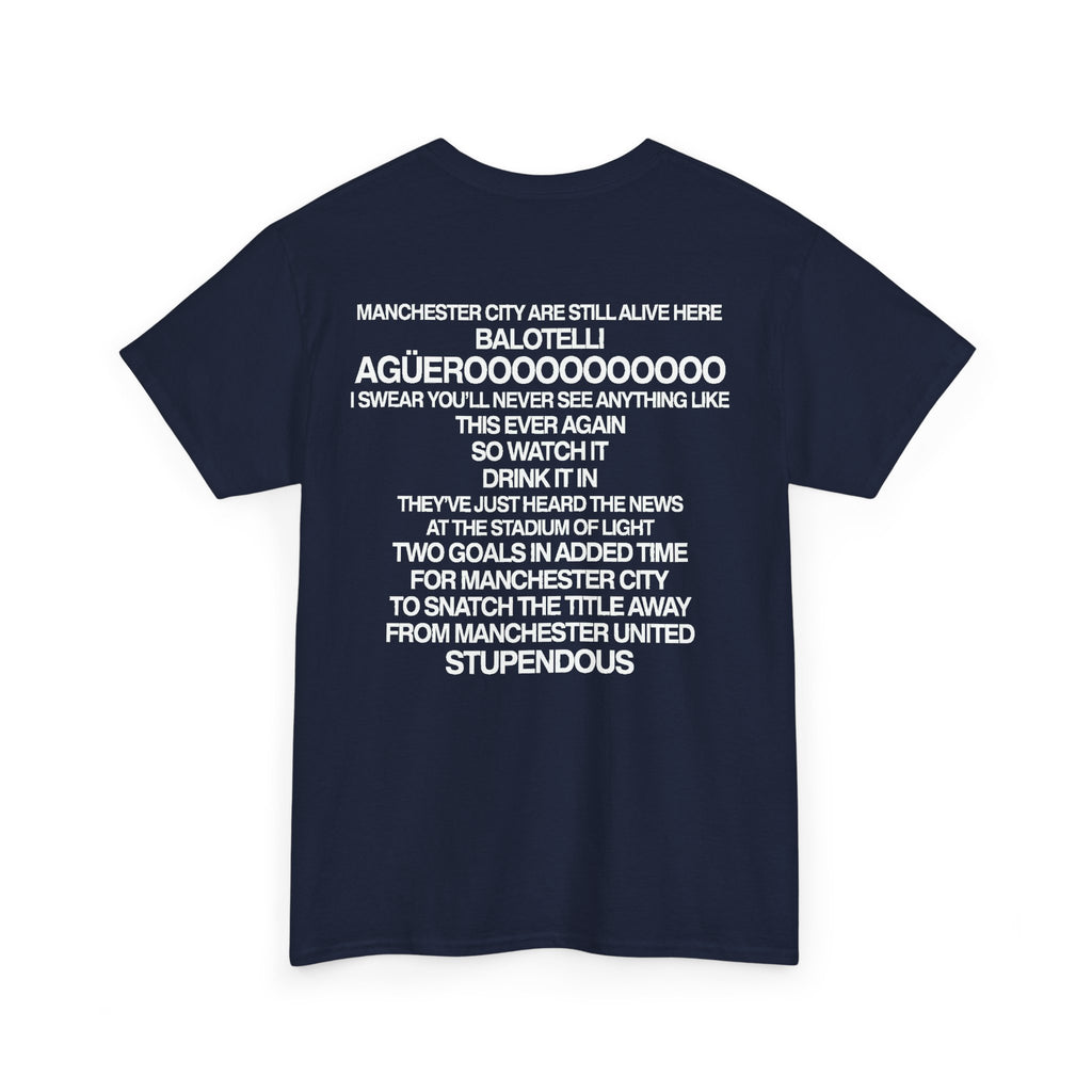 Agüerooo! 93:20 Goal Celebration Cotton T-Shirt