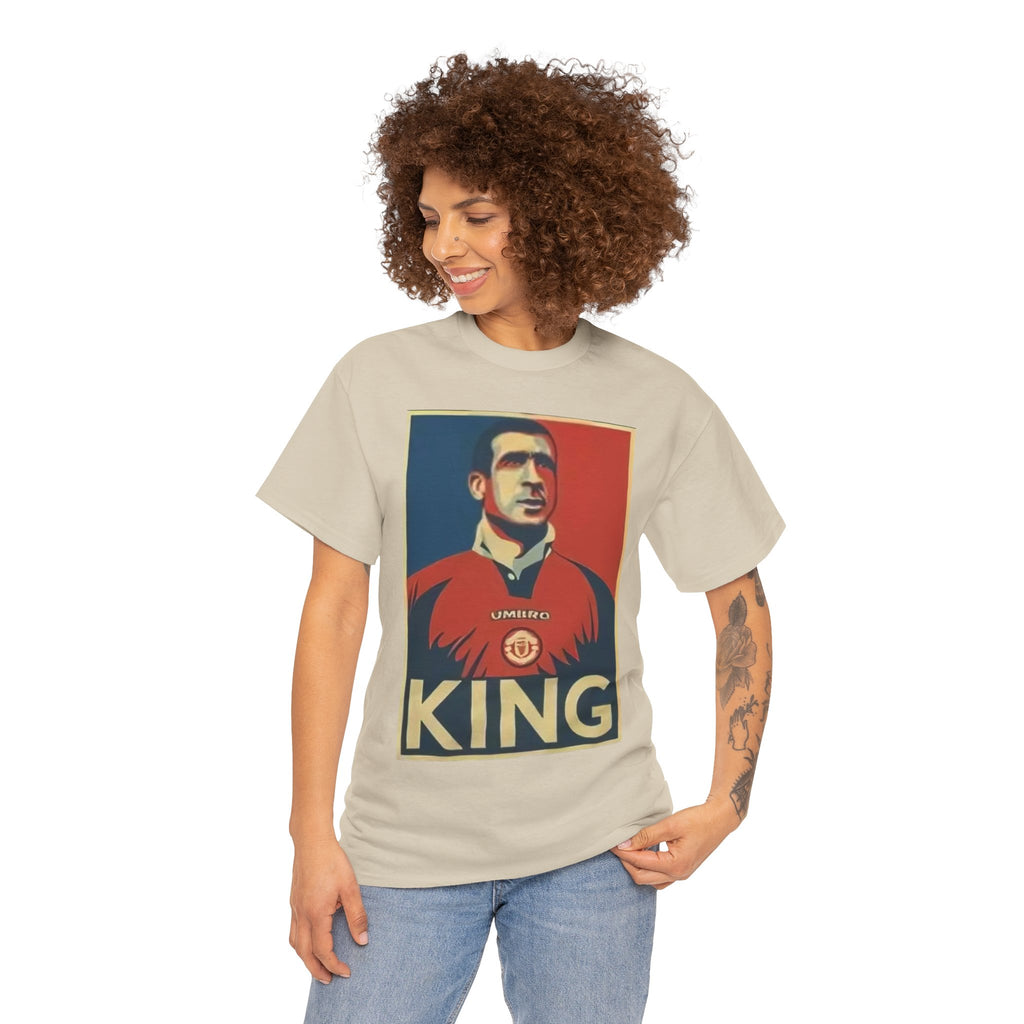 Eric Cantona King Manchester United Graphic Tee — Retro Sports Poster Football Shirt