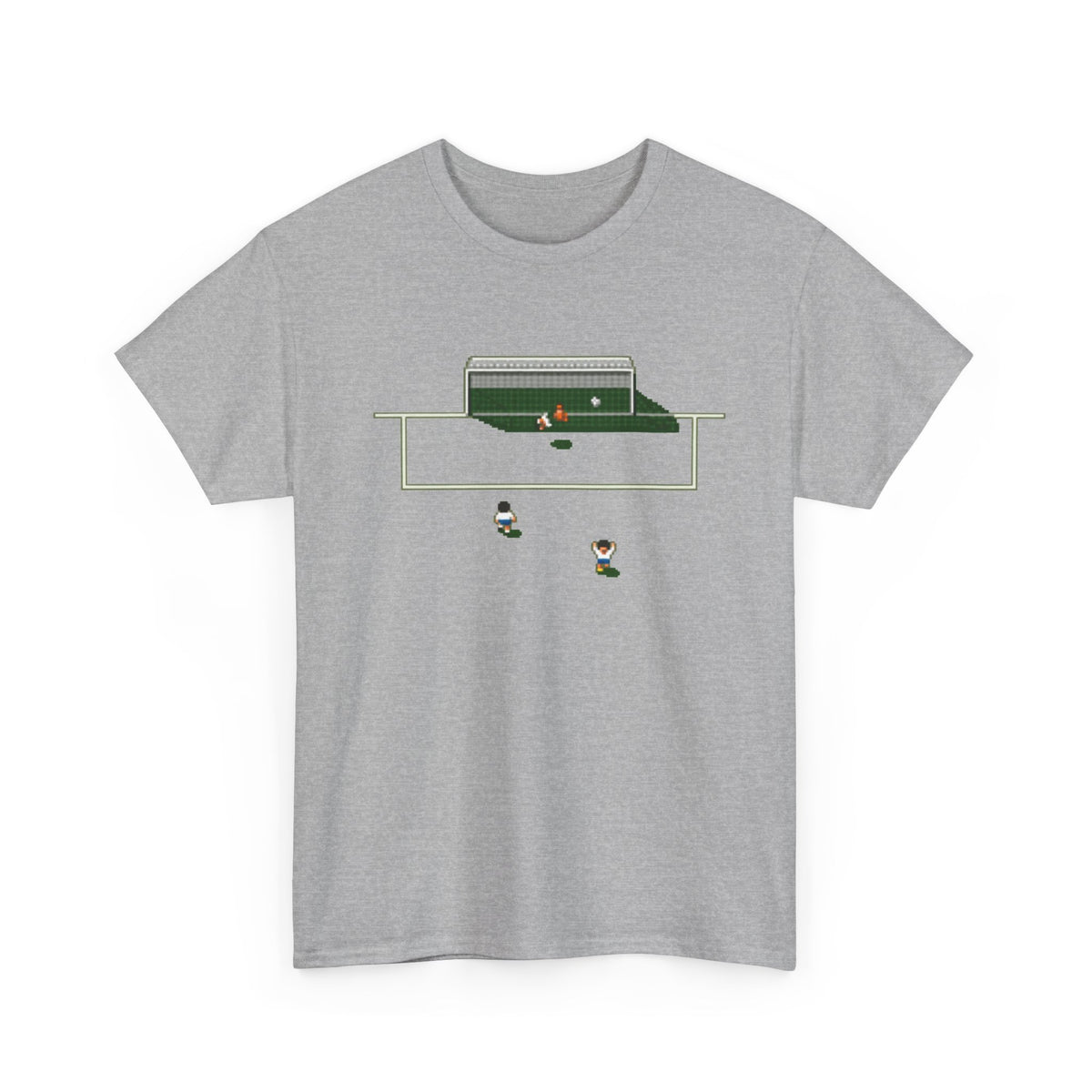 Sensible Soccer Inspired Cotton T‑Shirt — Retro Mini Game Design