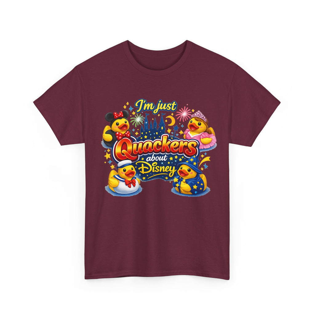 Quackers About Disney Rubber Duck Tee — "I'm Just Quackers About Disney" Graphic T-Shirt