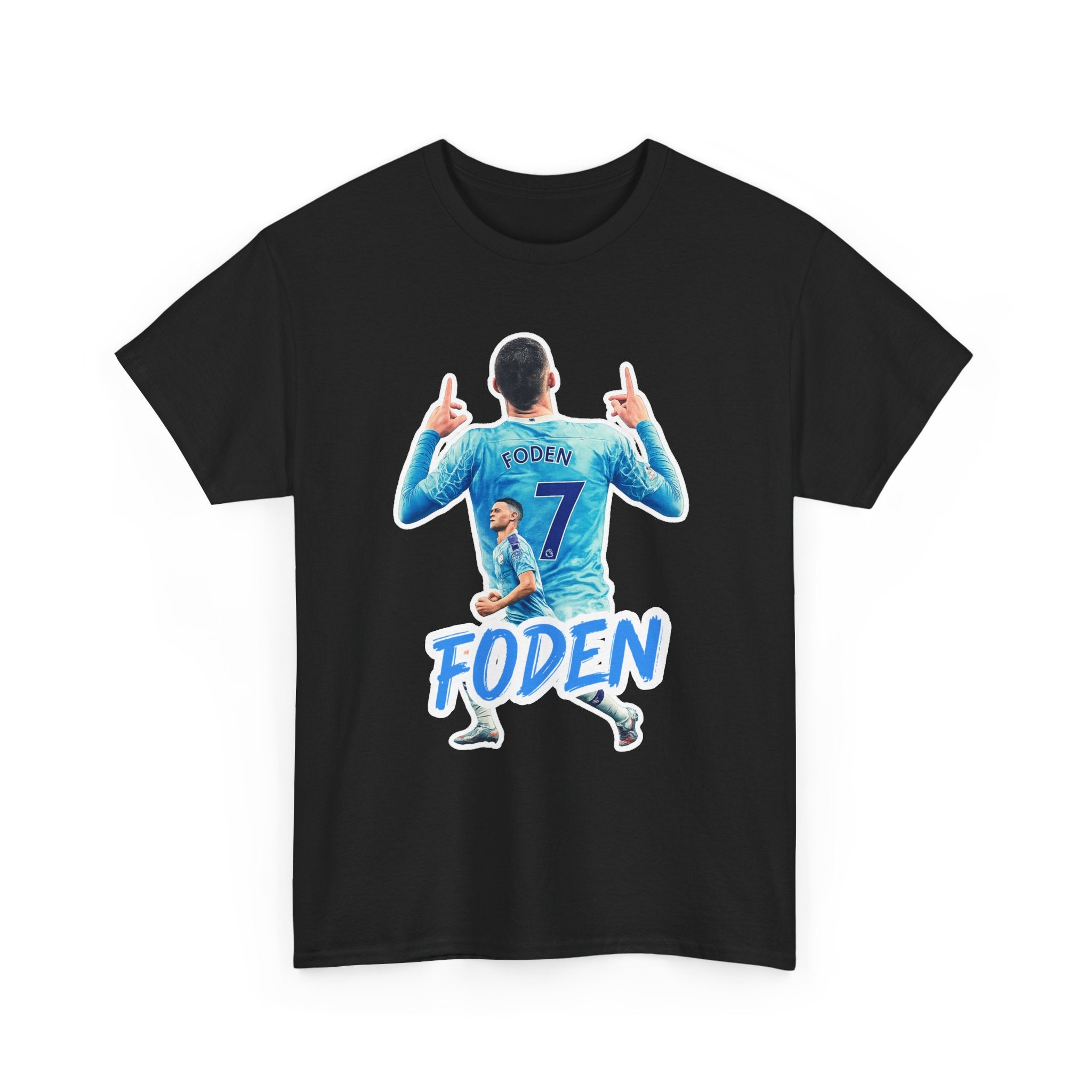Phil Foden #7 Soccer T‑Shirt — Manchester City Fan Jersey Tribute