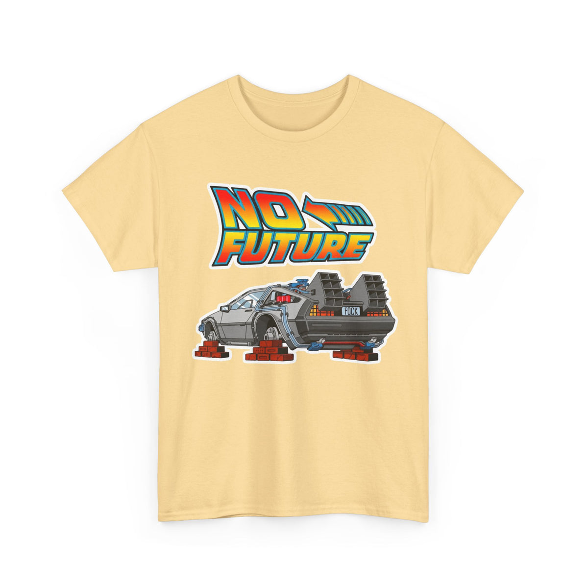 No Future DeLorean Cotton T-Shirt