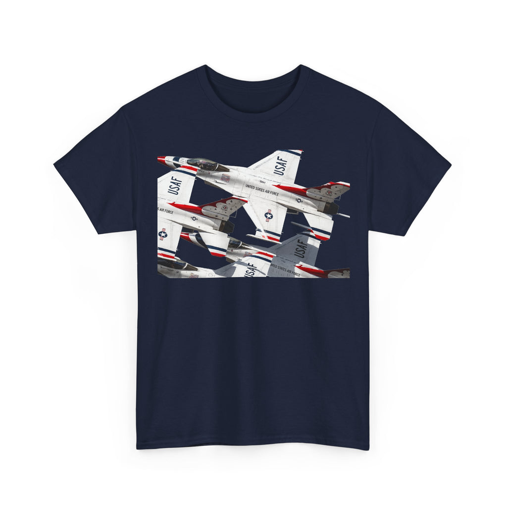 Thunderbirds Jet Formation T‑Shirt — Military Aviation Fighter Jets Tee