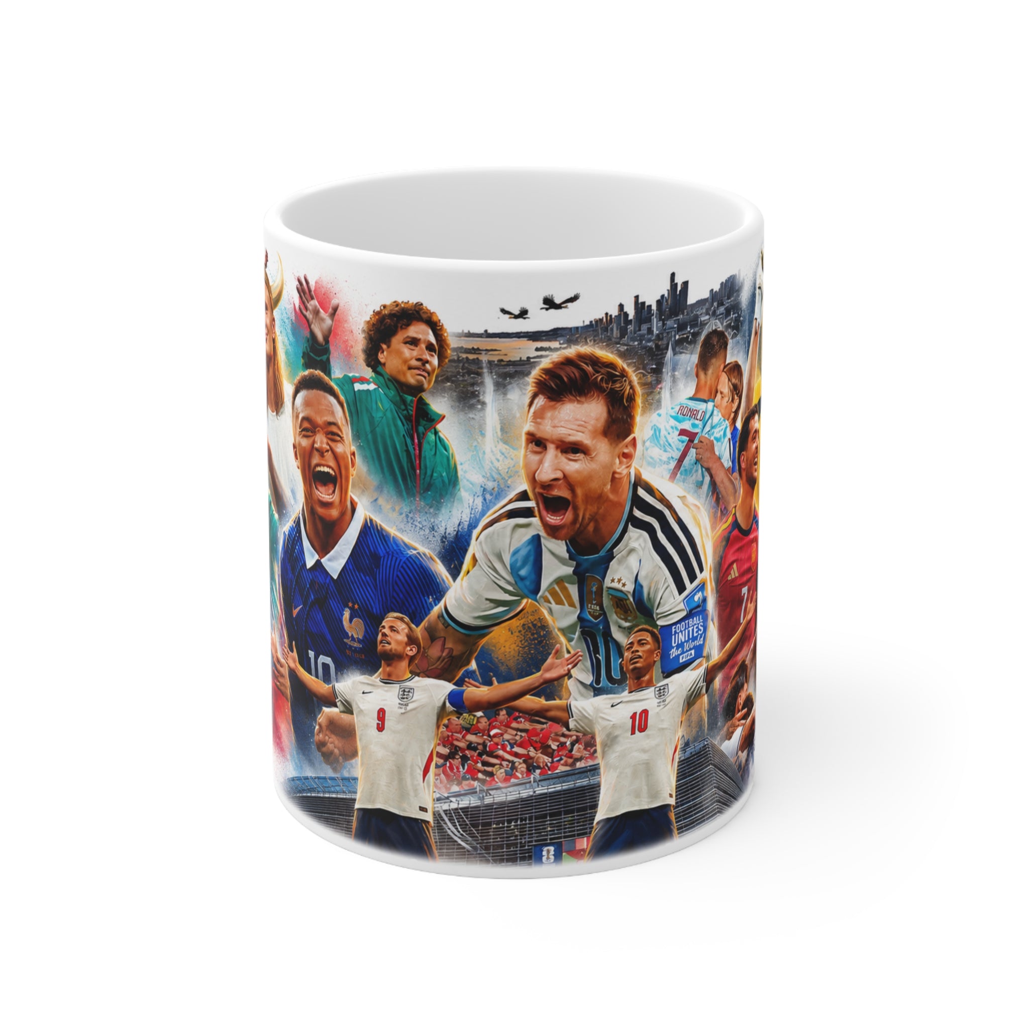 World Cup 2026 Legends Collage Mug — Ceramic 11oz & 15oz
