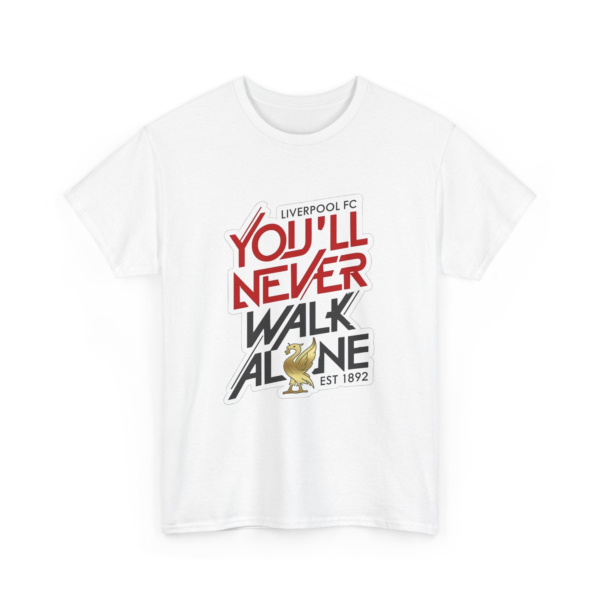 Liverpool You'll Never Walk Alone Cotton T-Shirt — Liverpool FC Fan Tee