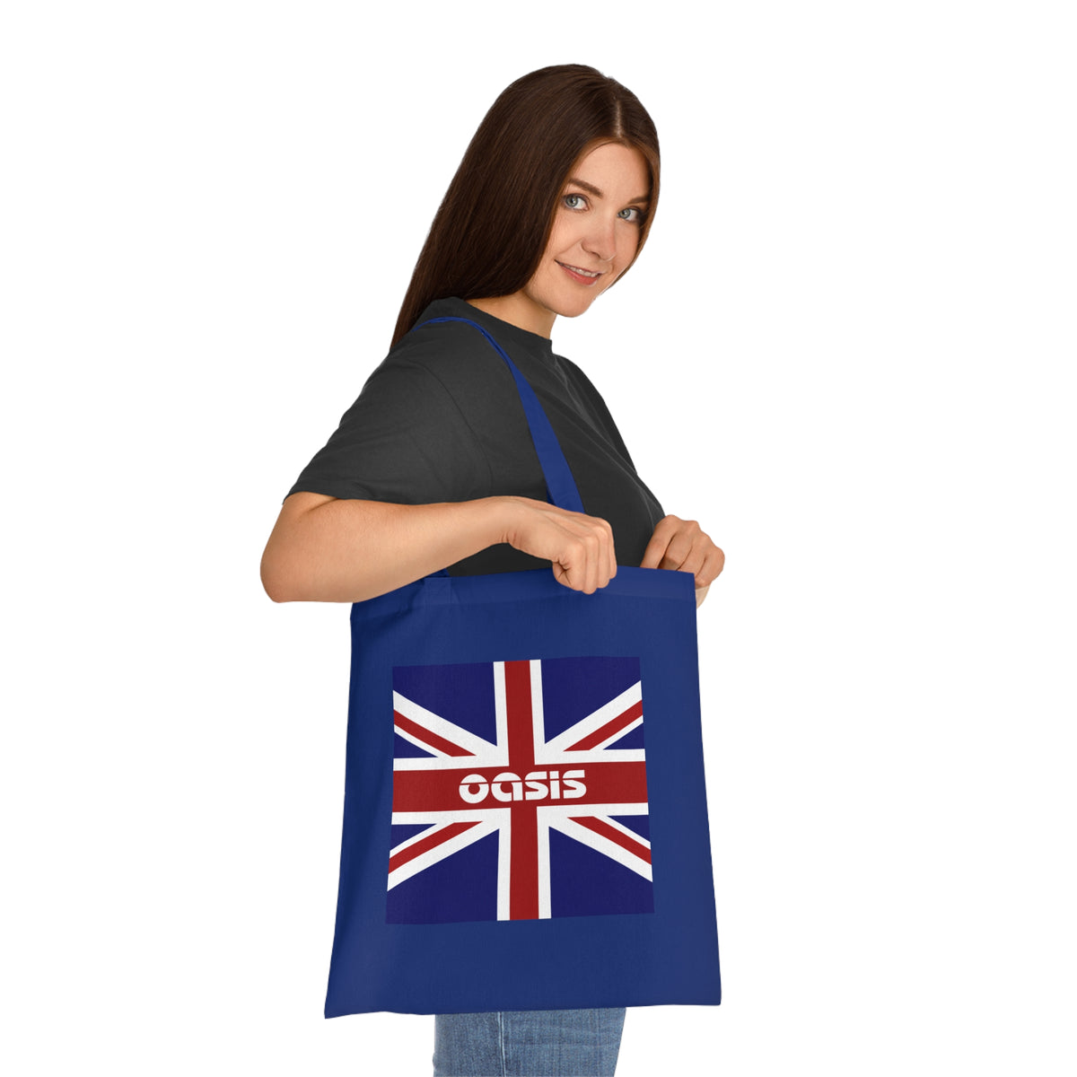 Union Jack Oasis Tote Bag — British Flag Cotton Shopper
