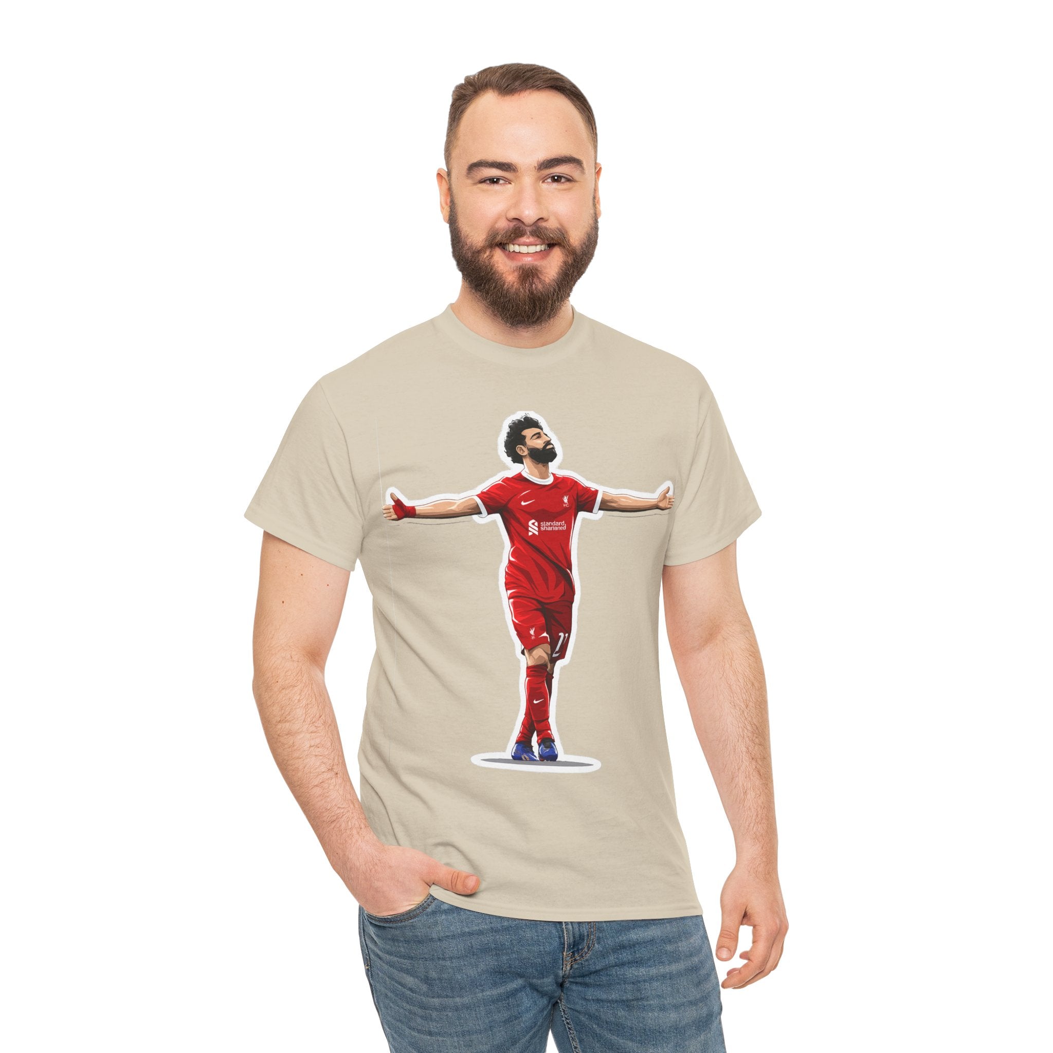Mo Salah Celebration Tee — Liverpool Graphic T-Shirt