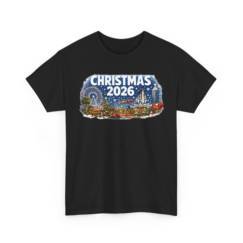 Christmas 2026 Holiday Tee — Festive Winter Village Graphic T-Shirt