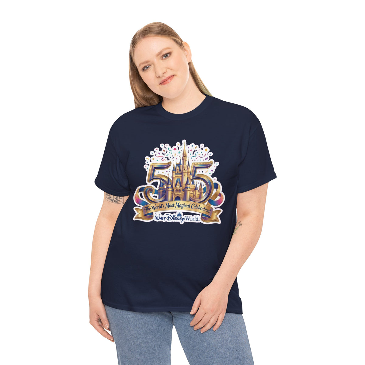 Disney World 50th Anniversary Castle Tee — 'The World's Most Magical Celebration' Souvenir T-Shirt