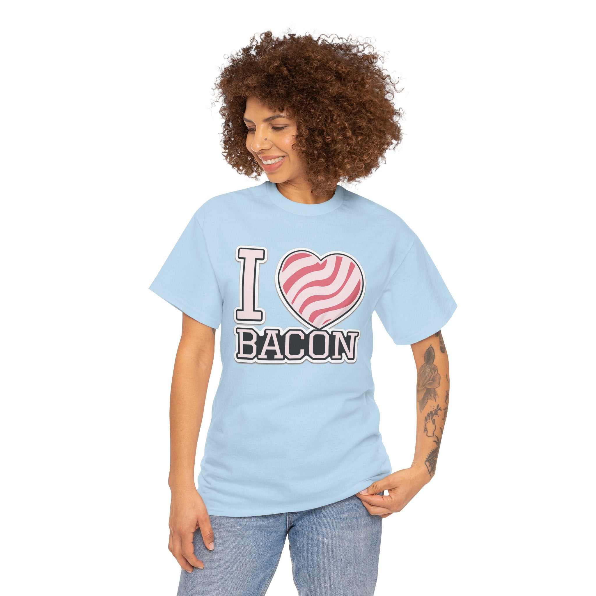 I Heart Bacon T-Shirt — Funny Novelty Bacon Lover Tee