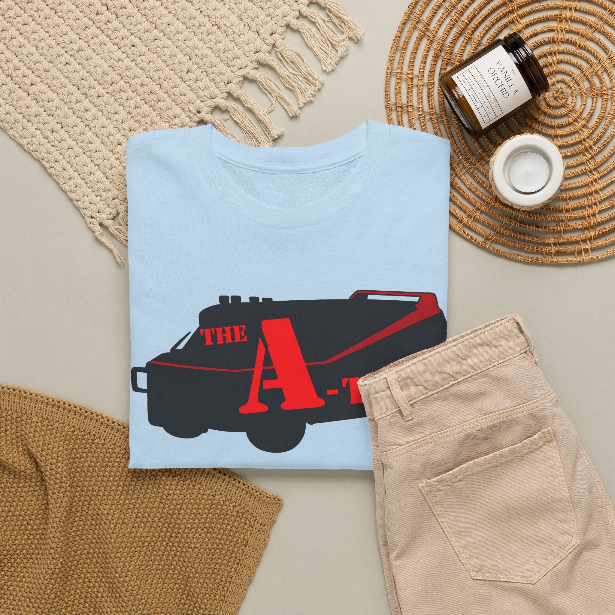 A-Team Van Graphic Tee — Retro Action TV Logo T-Shirt